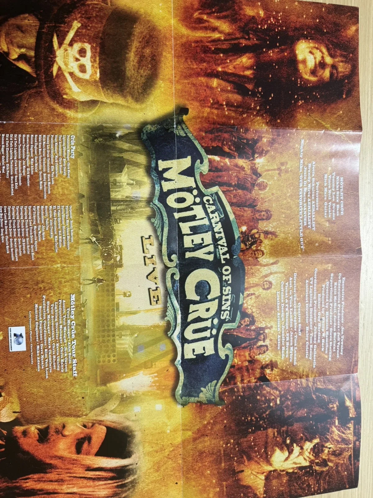 Motley Crue Carnval of Sin poster signed by band members, image 2