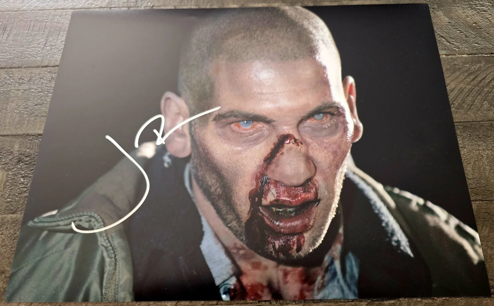 Jon Bernthal — Jon Bernthal Signed 11x14 The Walking Dead JSA Witnessed Sticker Only