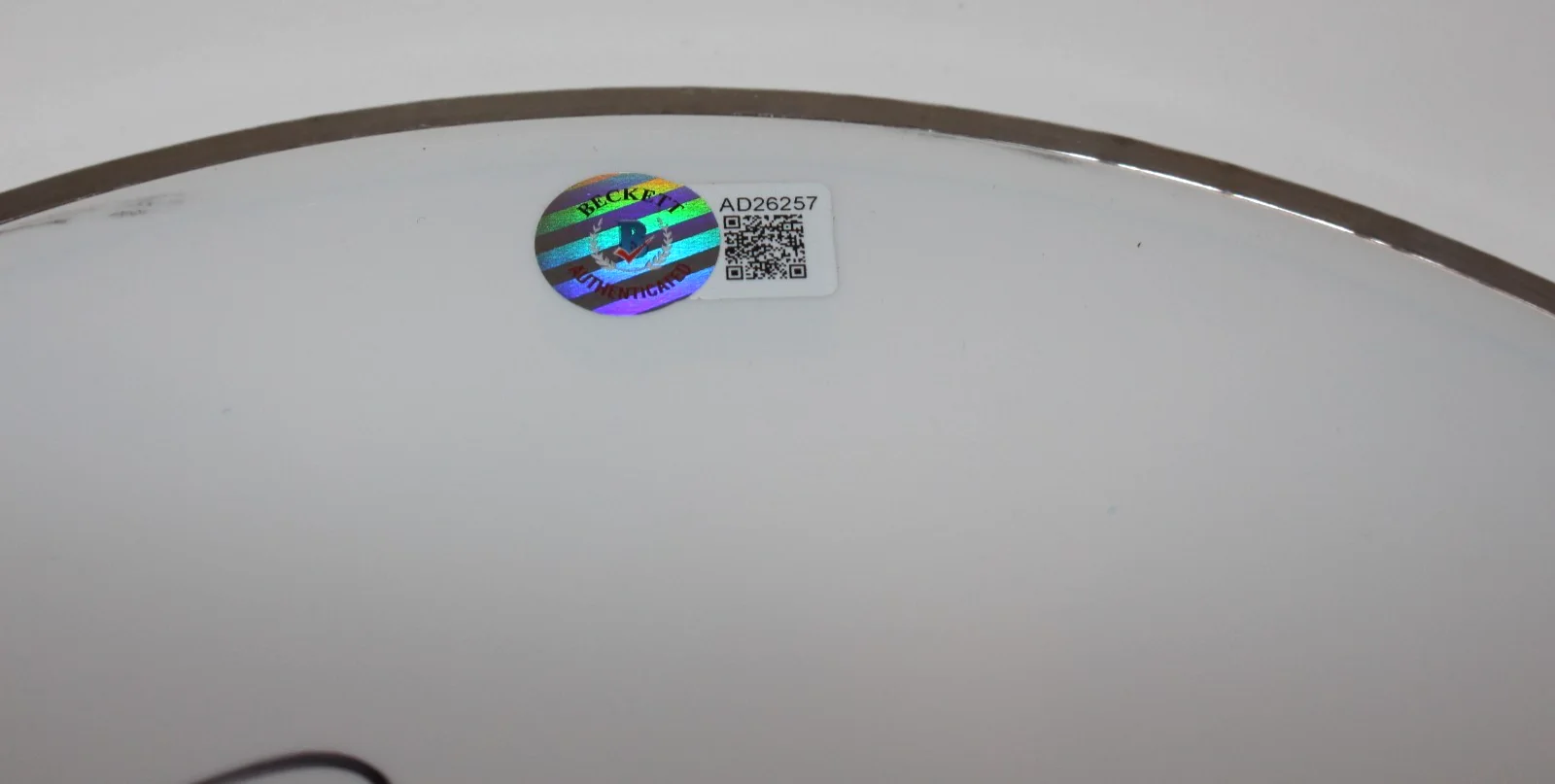 JASON BONHAM SIGNED LED ZEPPELIN 12" DRUMHEAD DRUM HEAD SON OF JOHN BECKETT COA, изображение 3