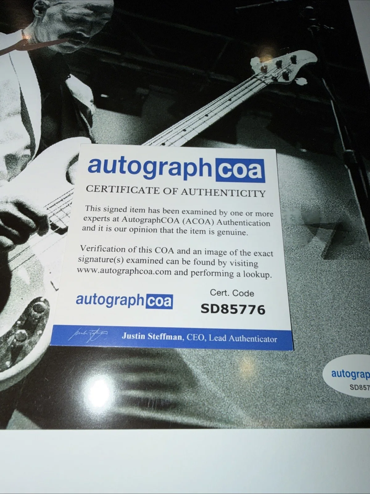 Tony Levin Signed Autographed 8x10 Photo King Crimson W/ Autograph COA, изображение 4