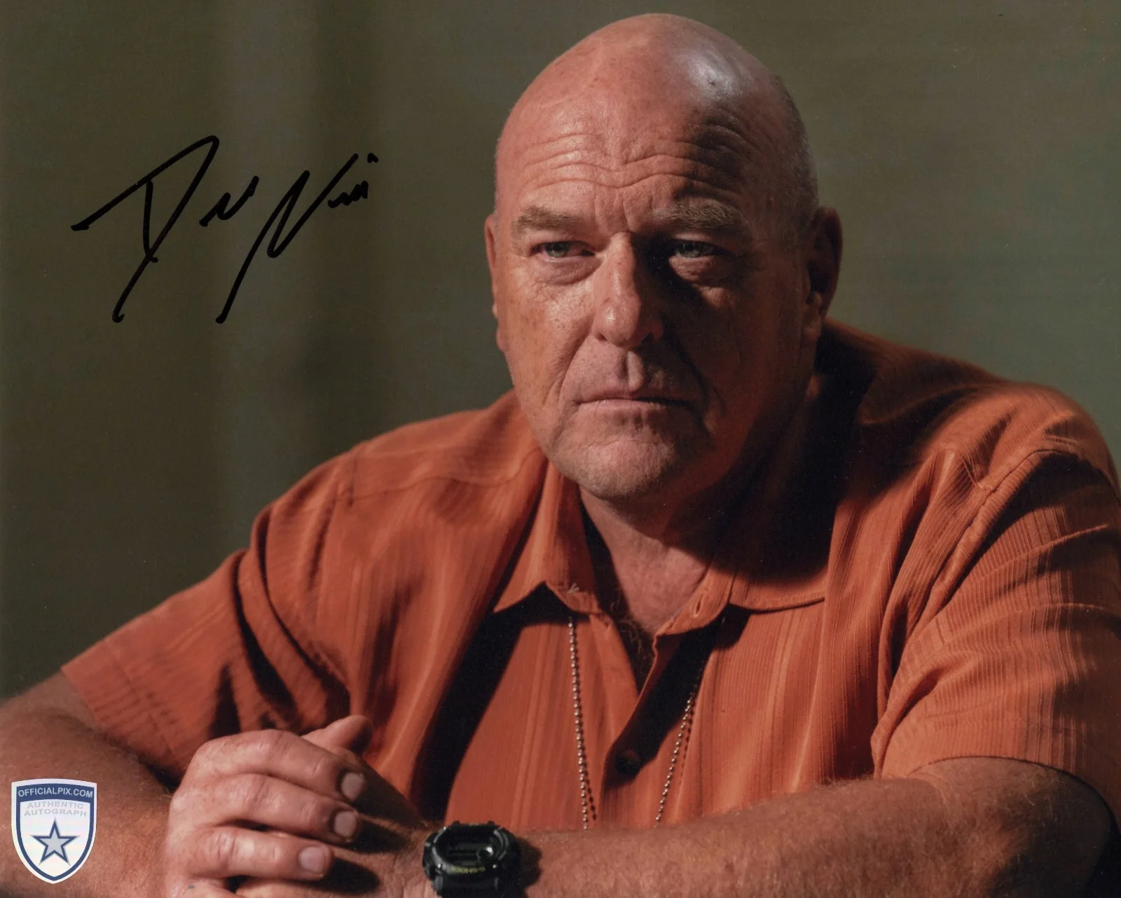 Dean Norris — Signed Dean Norris Breaking Bad Hank Schrader 8x10 w/ Official Pix COA
