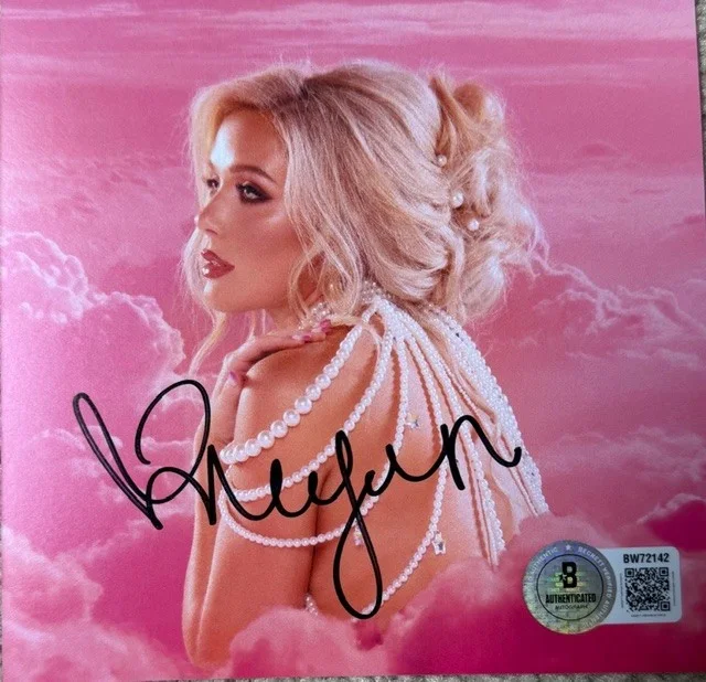 MEGAN MORONEY SIGNED AUTOGRAPH CLOUD 9 CD W/FRAME BECKETT COA, image 4