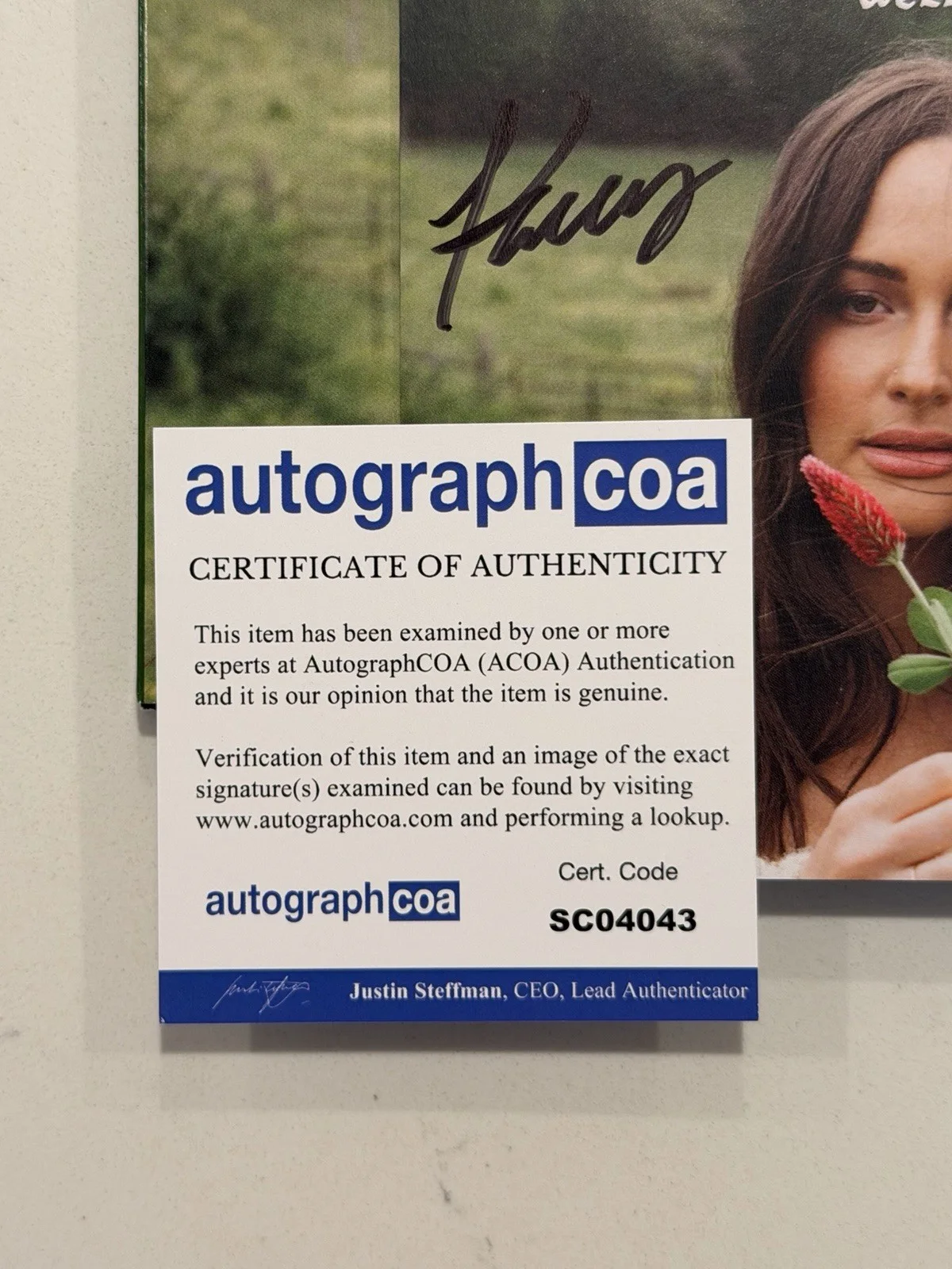 Kacey Musgraves SIGNED Autographed Deeper Well CD COA ACOA #1, image 2