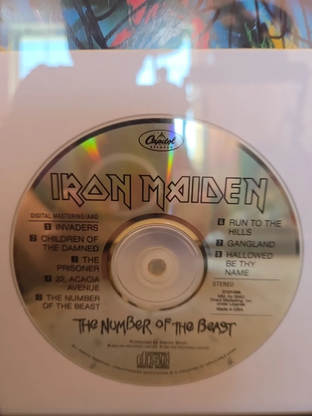 AUTOGRAPHED SIGNED IRON MAIDEN THE NUMBER OF THE BEAST CD, image 3