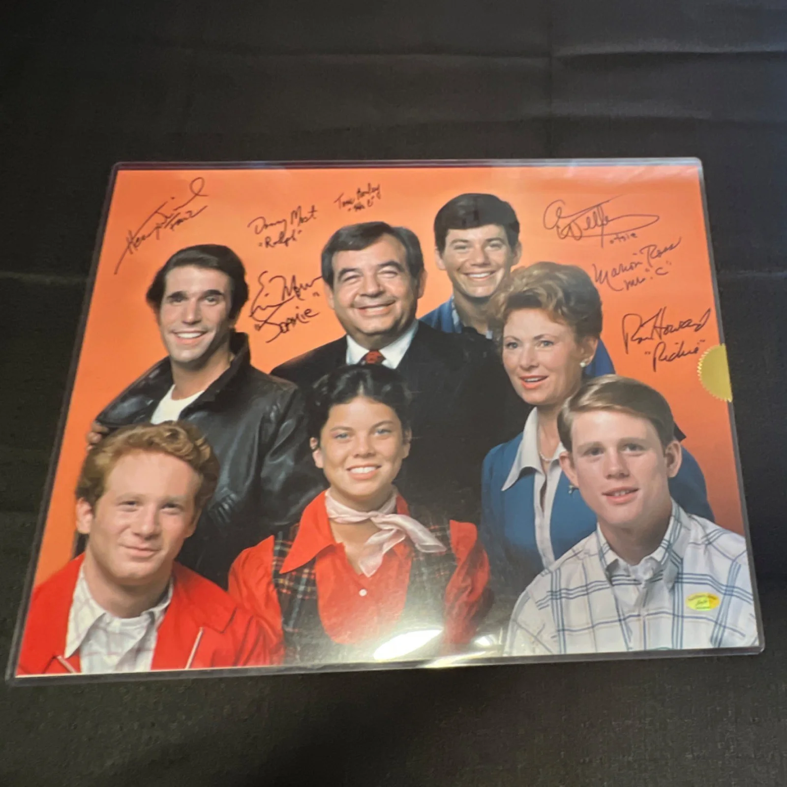 Cast — Happy Days Cast 7 Signed photo 16x20 photo autographed by Ron Howard with COA, изображение 2