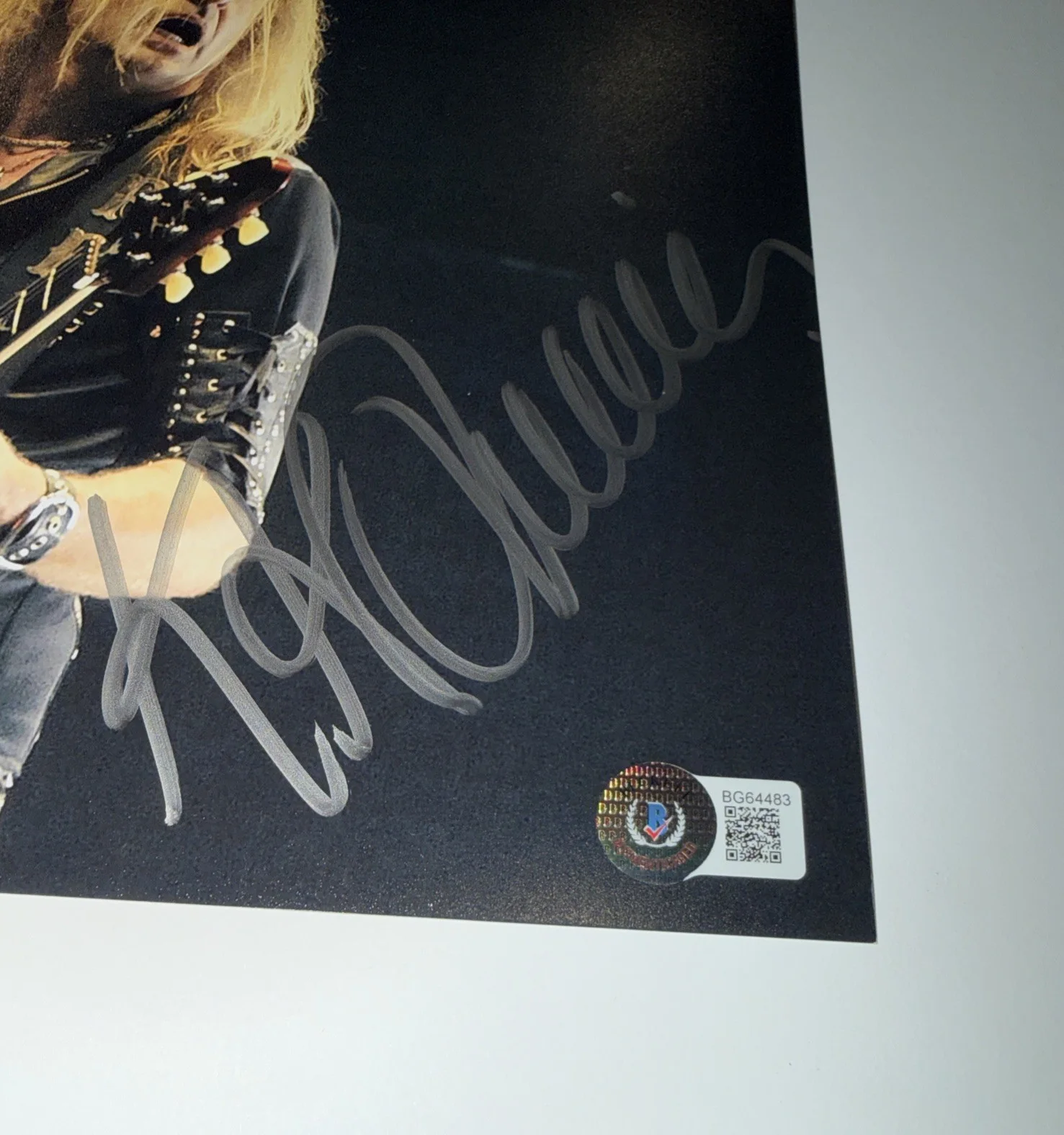 K.K. Downing Judas Preisf Guitarist Signed Autographed 8x10 Photo W/ Beckett COA, изображение 2