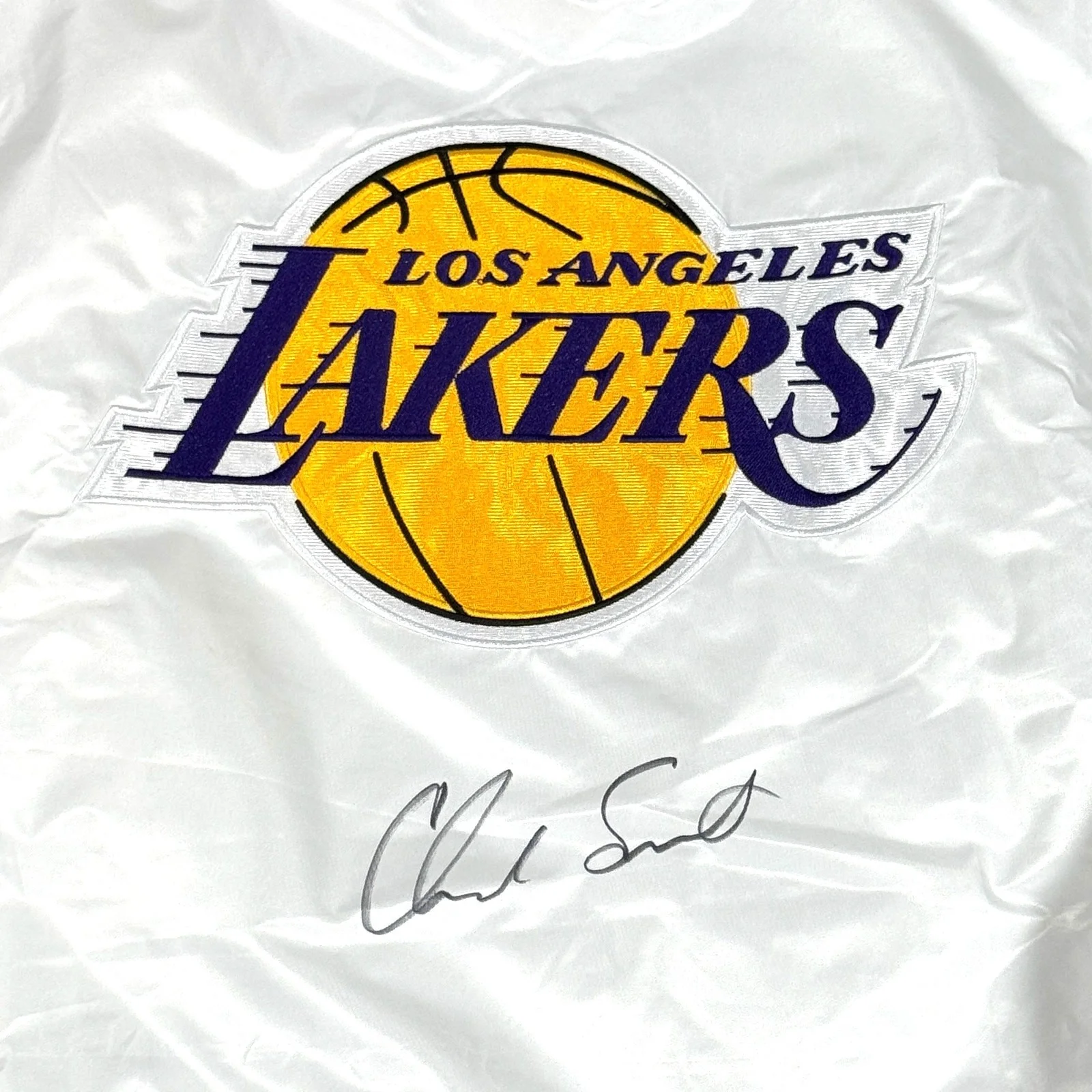 CHAD SMITH Signed Los Angeles Lakers Ultra Game Warm Up Jacket JSA Auth AUTO A, image 2