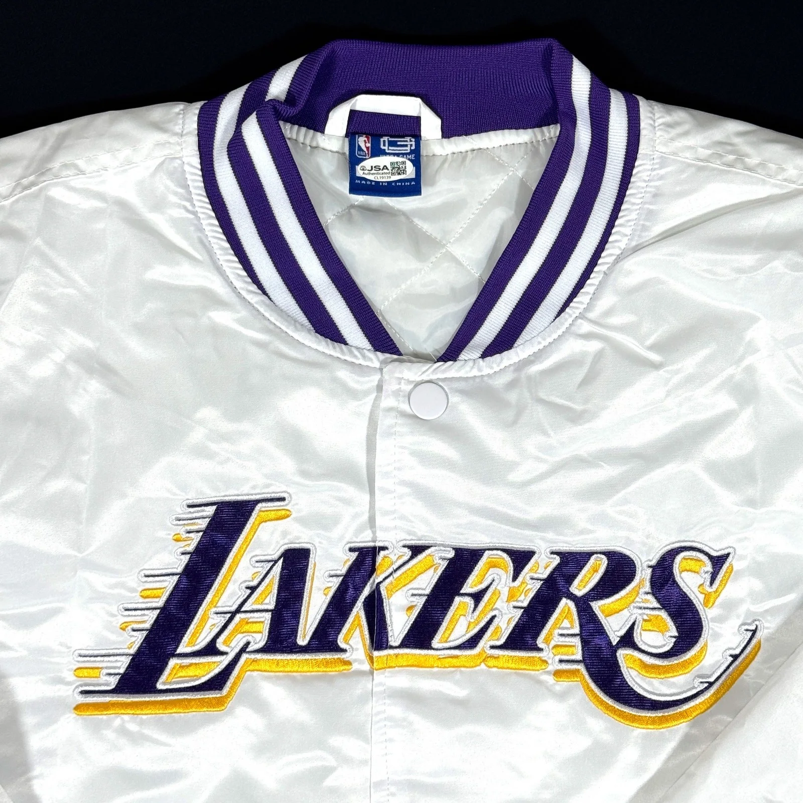 CHAD SMITH Signed Los Angeles Lakers Ultra Game Warm Up Jacket JSA Auth AUTO A, image 5