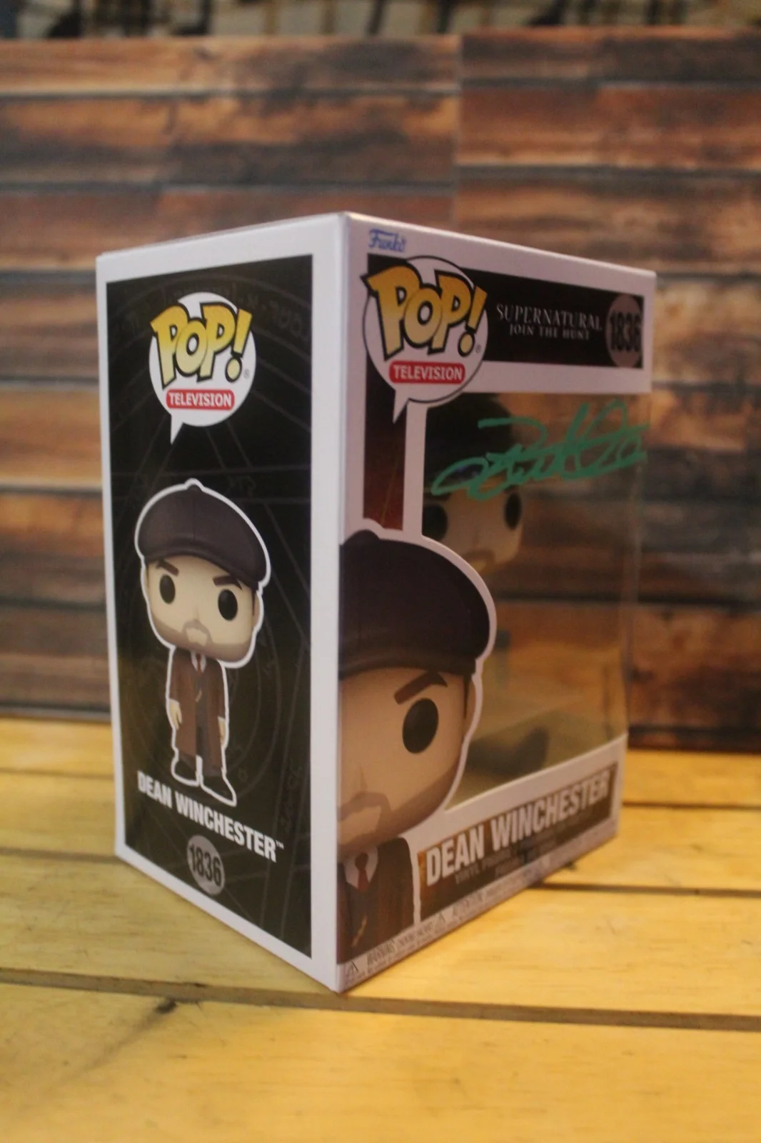 Jensen Ackles — Signed Funko Pop #1836 - Supernatural - Dean Winchester - Jensen Ackles + COA, изображение 5