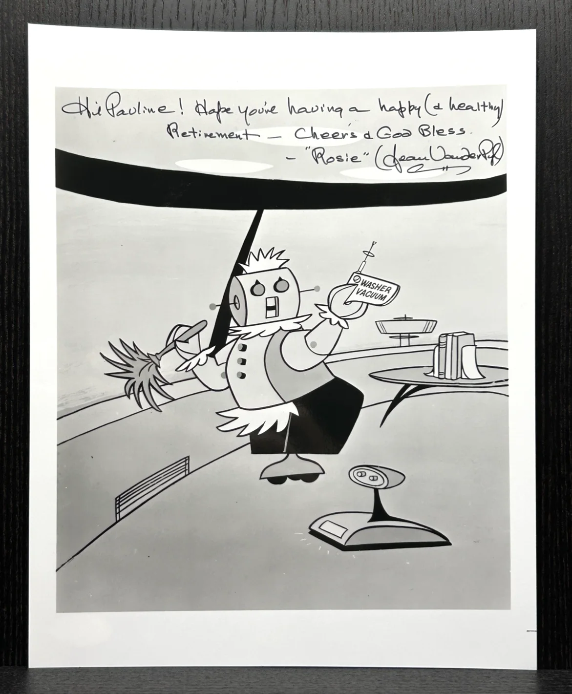 Jean Vander Pyl — JEAN VANDER PYL ORIGINAL HAND SIGNED PHOTO Autograph JSA COA "Rosie" Jetsons