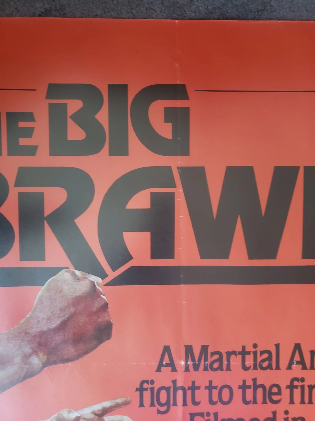 The Big Brawl - Jackie Chan - Original UK Quad Cinema Poster - 1980 Folded, изображение 3