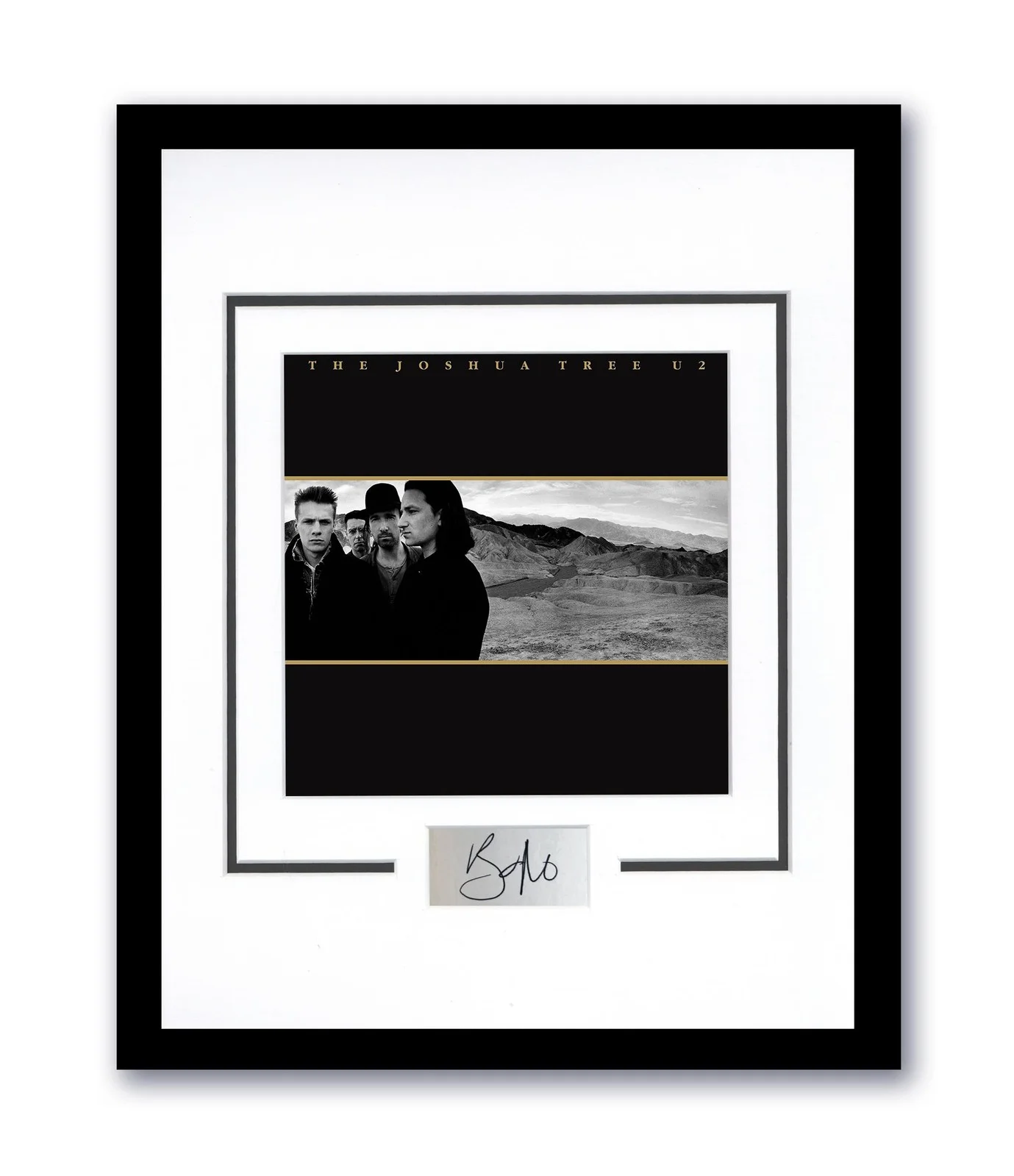 Bono — U2 Bono Autographed Signed 11x14 Framed Photo The Joshua Tree ACOA