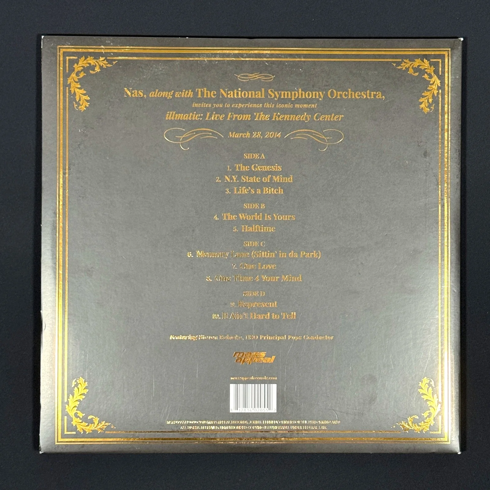 NAS Signed Illmatic - Live From The Kennedy Center Vinyl Record Beckett BAS Auto, image 4