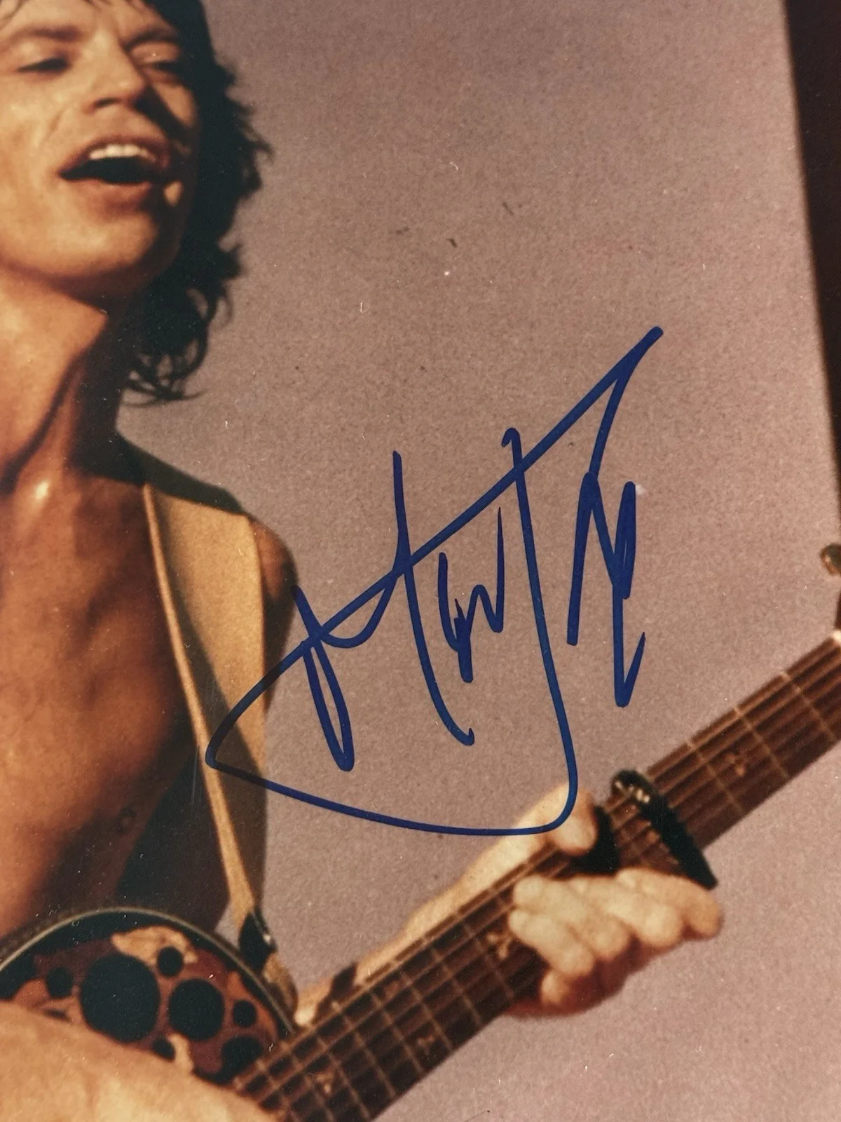 Mick Jagger signed Photo the Rolling Stones beckett coa slabbed 8x10, изображение 3
