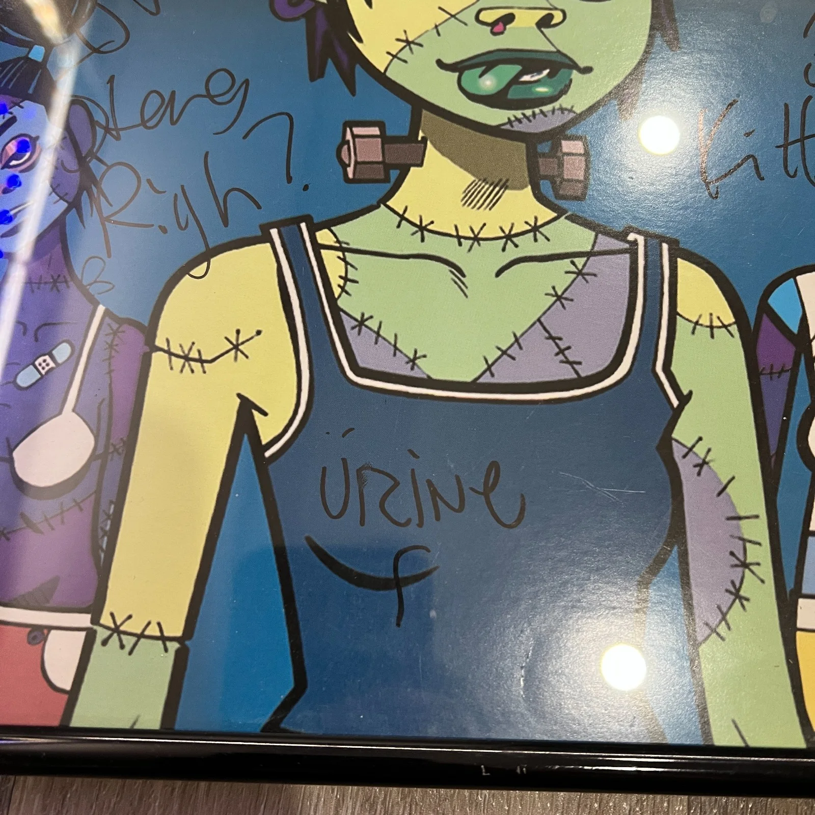 Mindless Self Indulgence 'Frankenstein Girls' Signed Autographed Flat [JSA], image 4