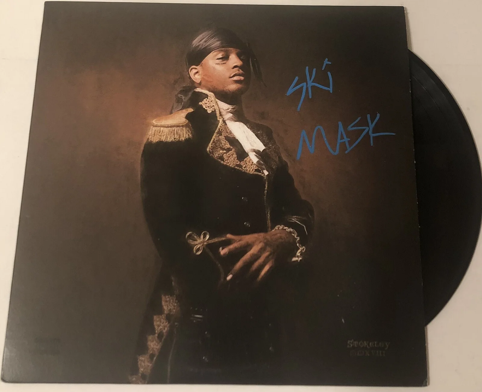 SKI MASK THE SLUMP GOD SIGNED STOKELEY LP VINYL RECORD ALBUM PROOF JSA COA, изображение 2