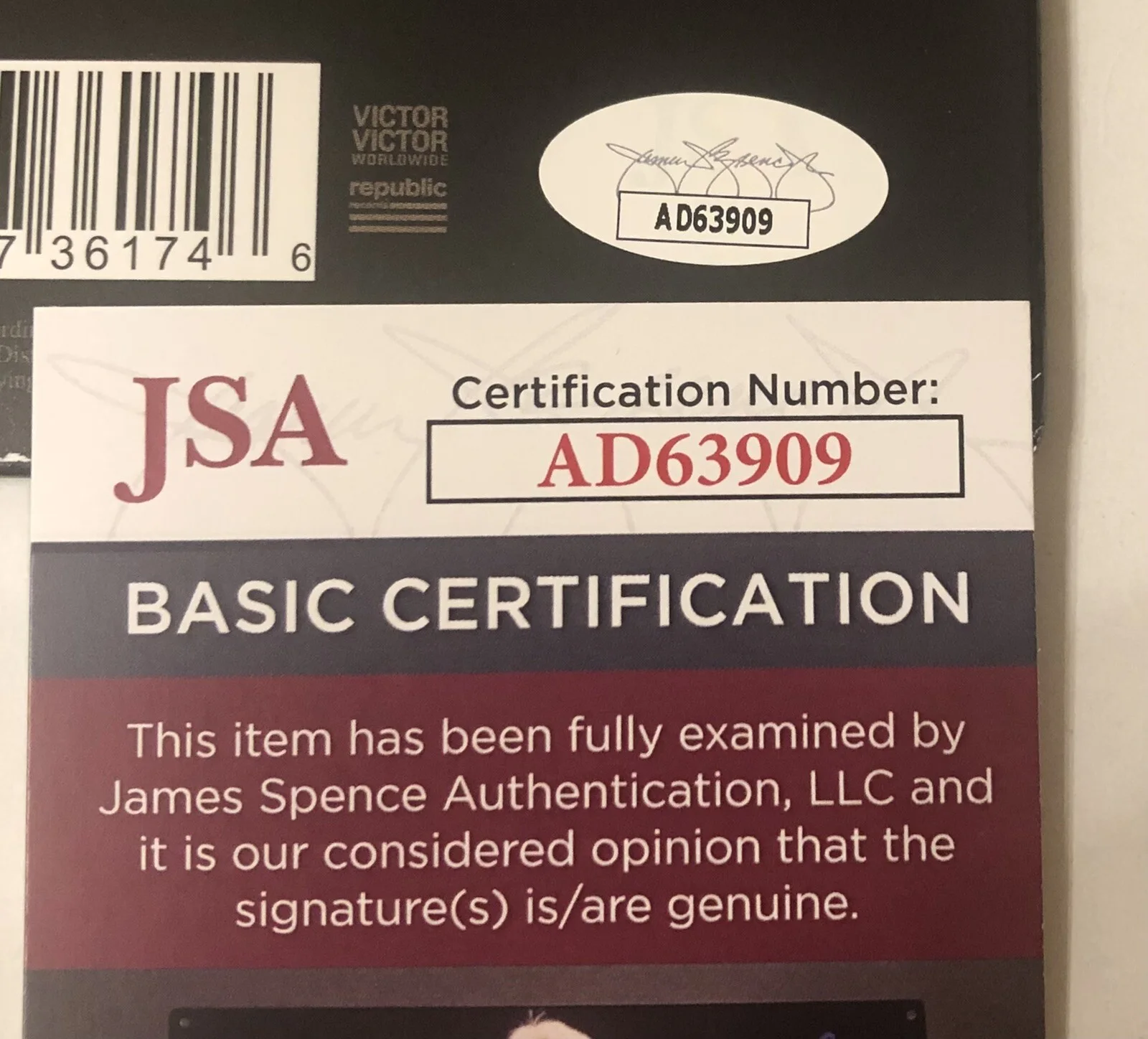 SKI MASK THE SLUMP GOD SIGNED STOKELEY LP VINYL RECORD ALBUM PROOF JSA COA, изображение 4