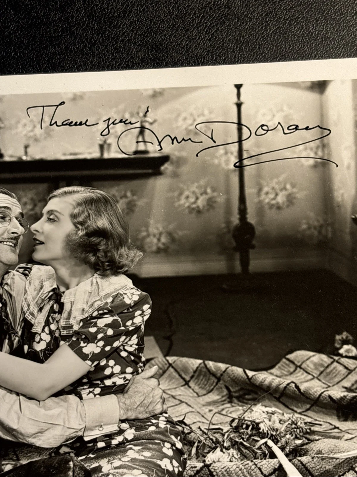 Ann Doran — Ann Doran Signed Photo Autograph ACOA Classic Hollywood Actress Vintage B&W, изображение 2