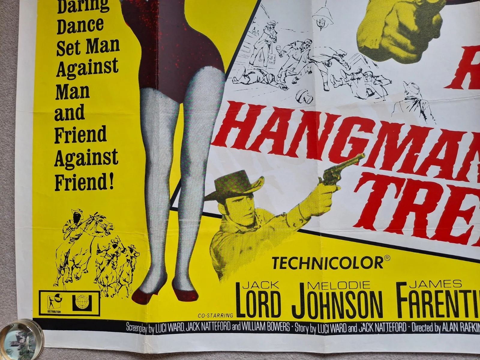 The Ride to Hangman's Tree Original Film Cinema Movie Quad Poster, изображение 5
