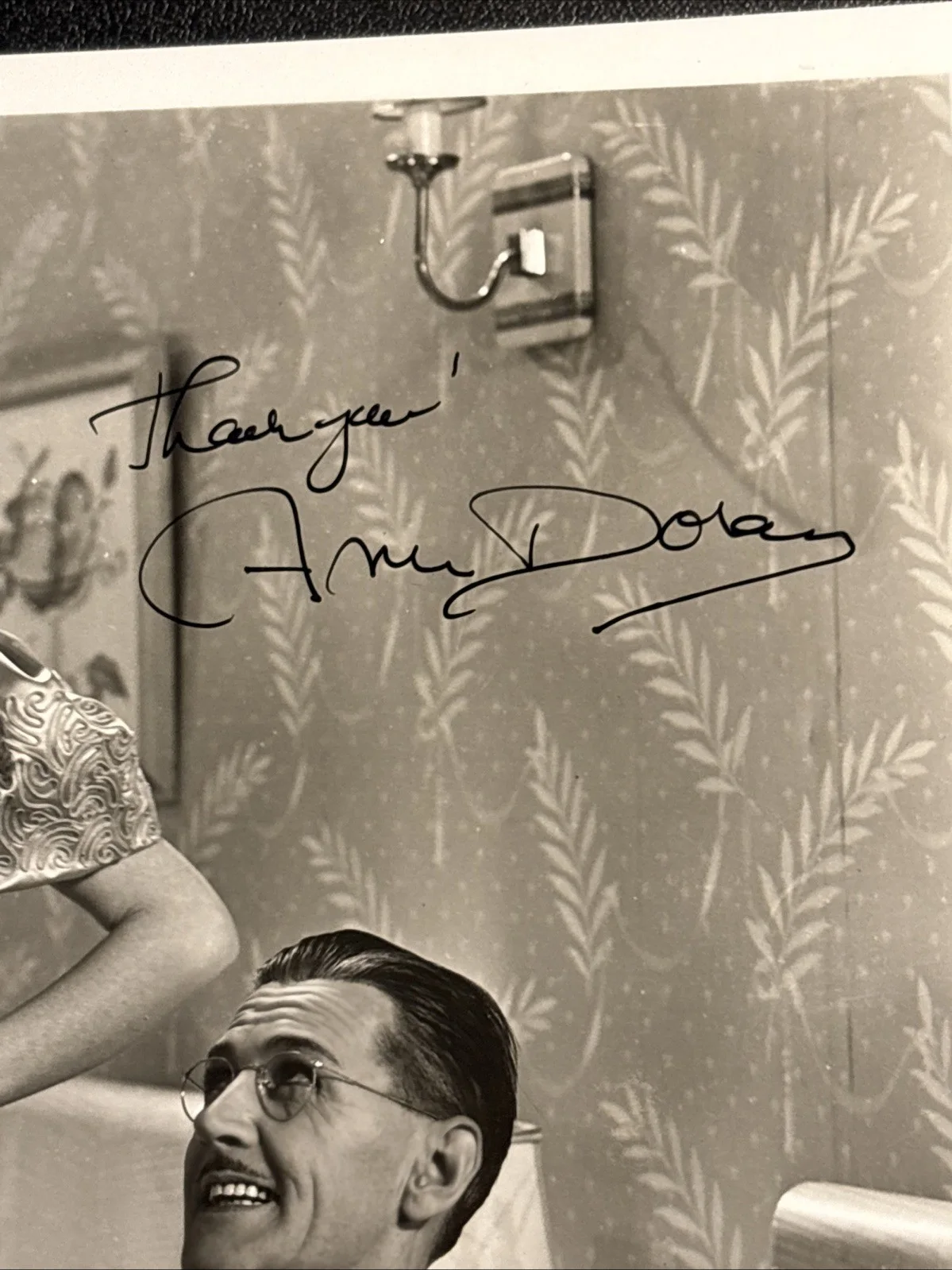 Ann Doran — Ann Doran Signed Photo Autograph ACOA Classic Hollywood Actress Vintage B&W, изображение 2