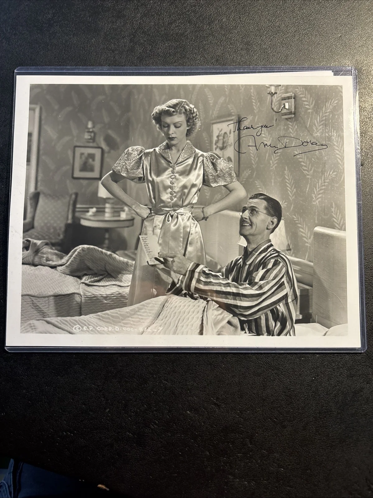 Ann Doran — Ann Doran Signed Photo Autograph ACOA Classic Hollywood Actress Vintage B&W, изображение 5
