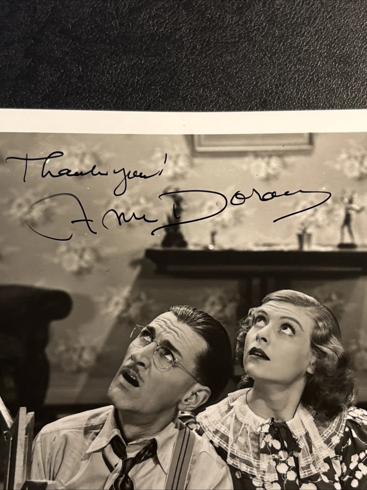 Ann Doran — Ann Doran Signed Photo Autograph ACOA Classic Hollywood Actress Vintage B&W, изображение 2