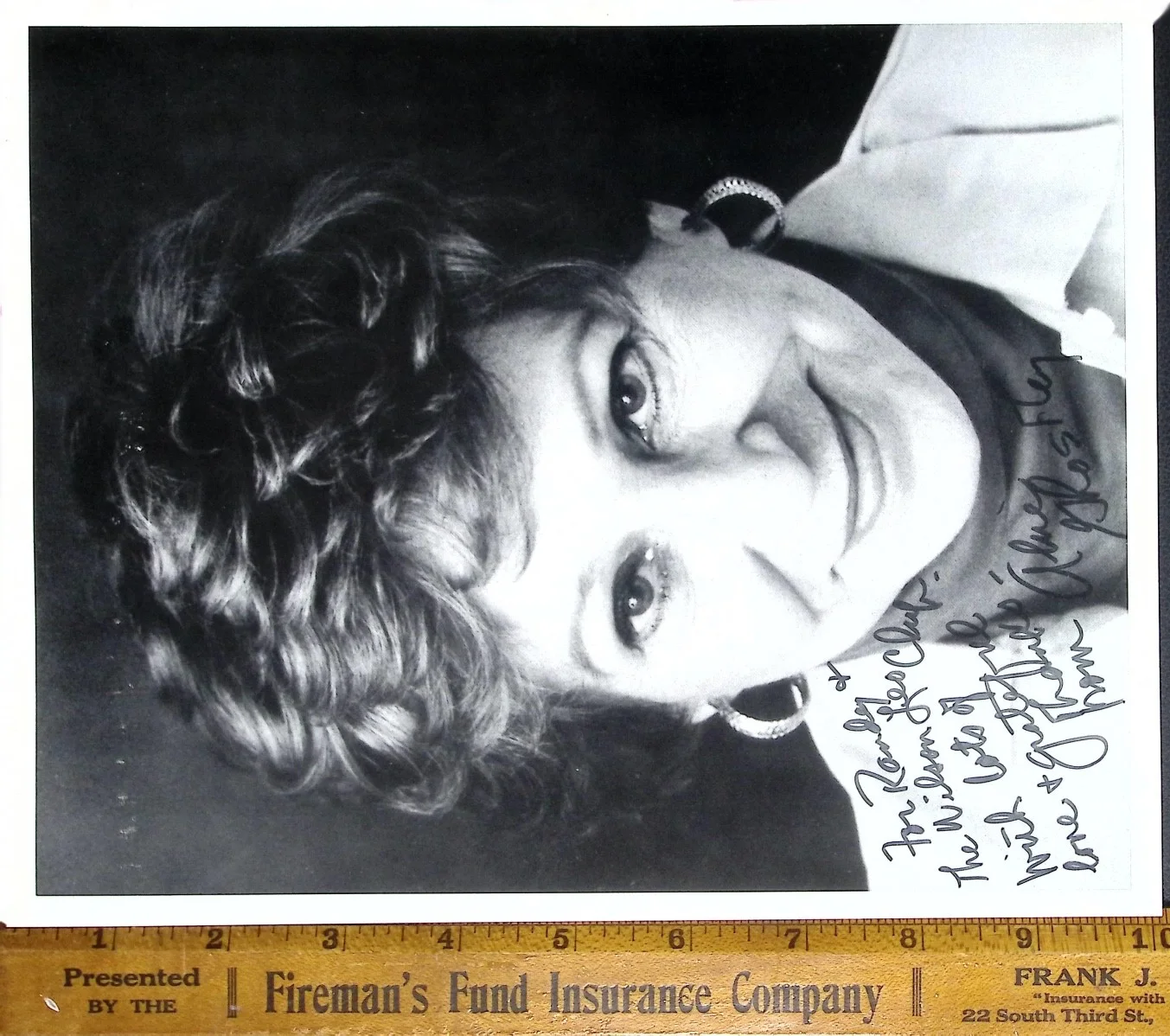 Vintage Marian Mercer Signed Photo Vintage Actress Autograph Inscribed 1990, изображение 3