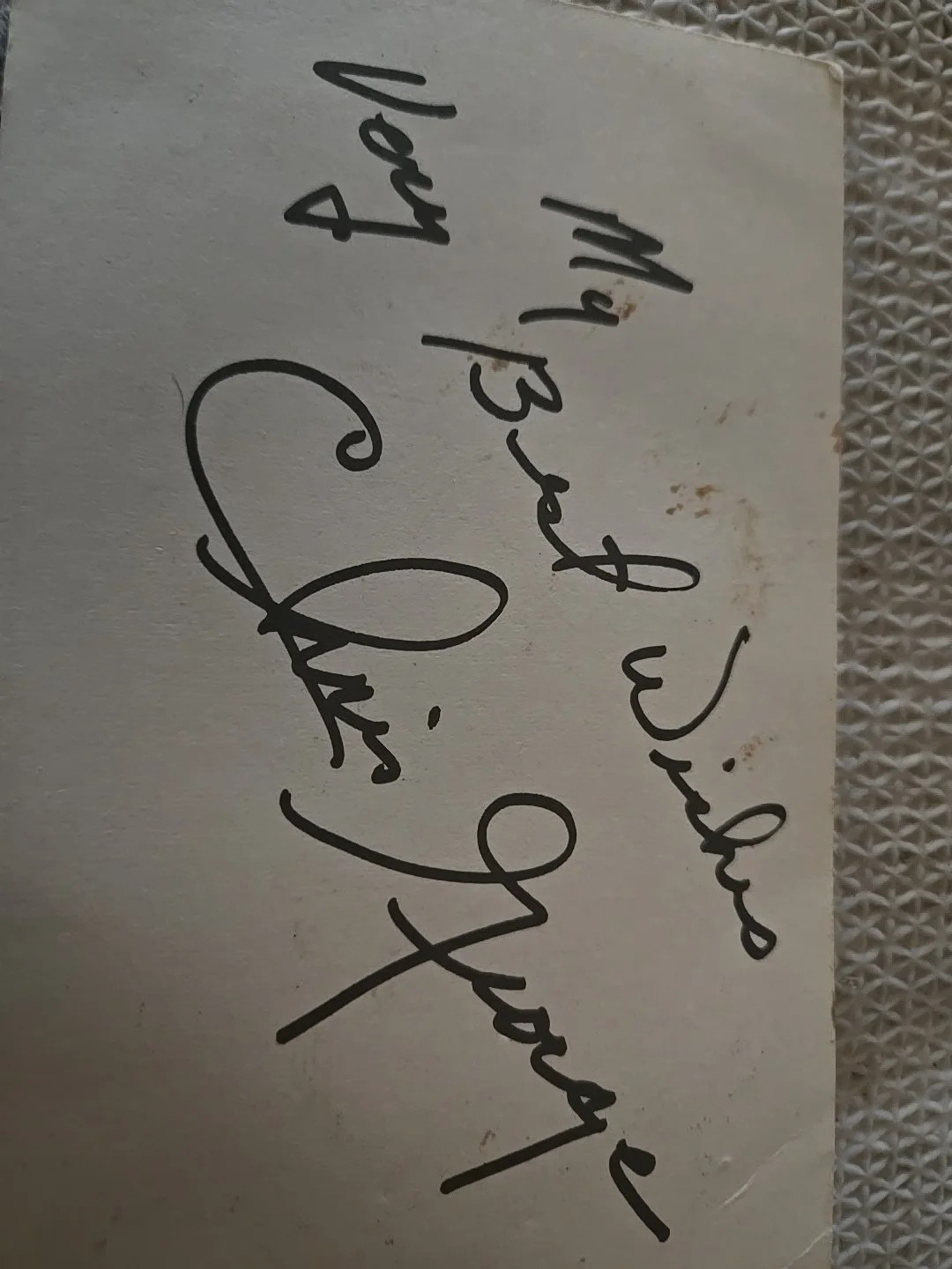 Chris george — RARE. Actor Chris George. Picture With Signature, image 2