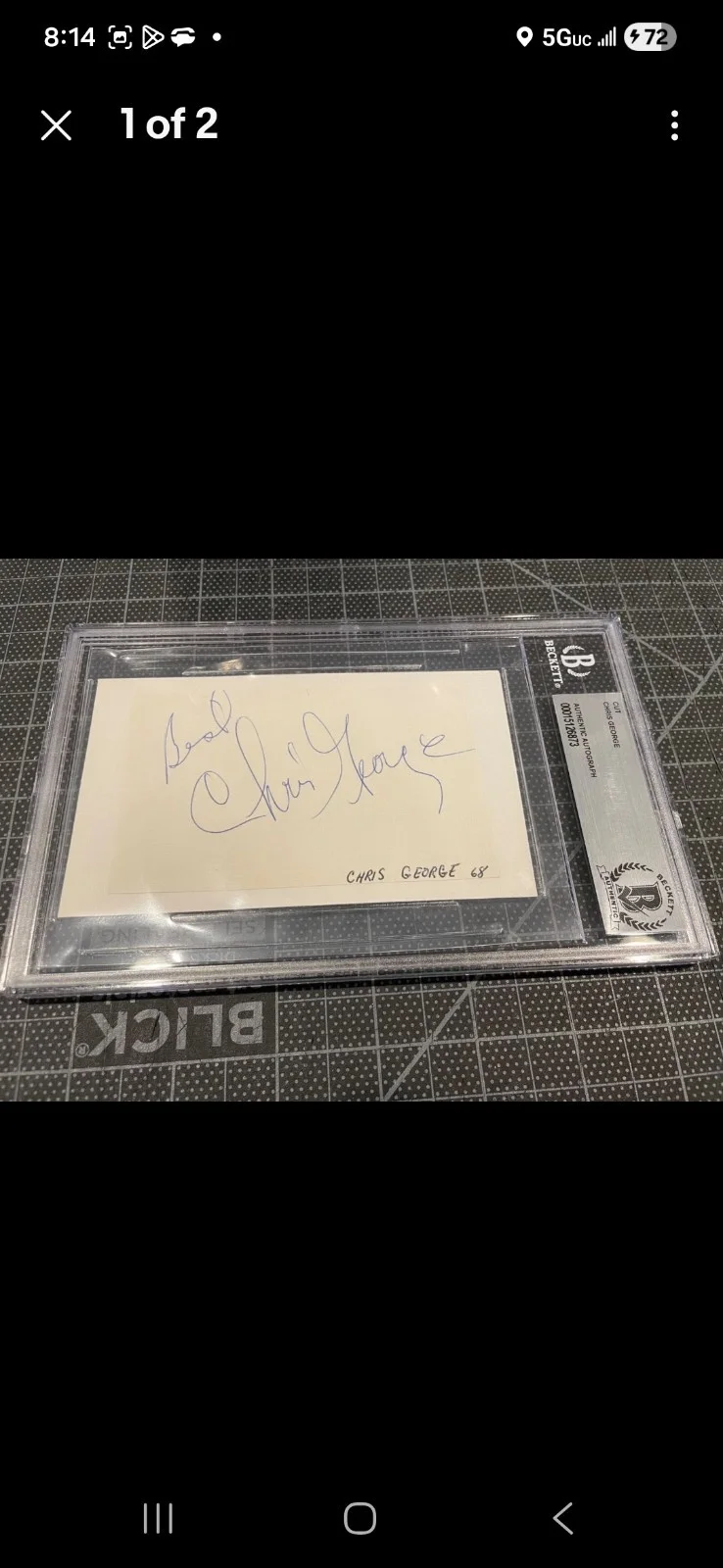 Chris george — RARE. Actor Chris George. Picture With Signature, image 3