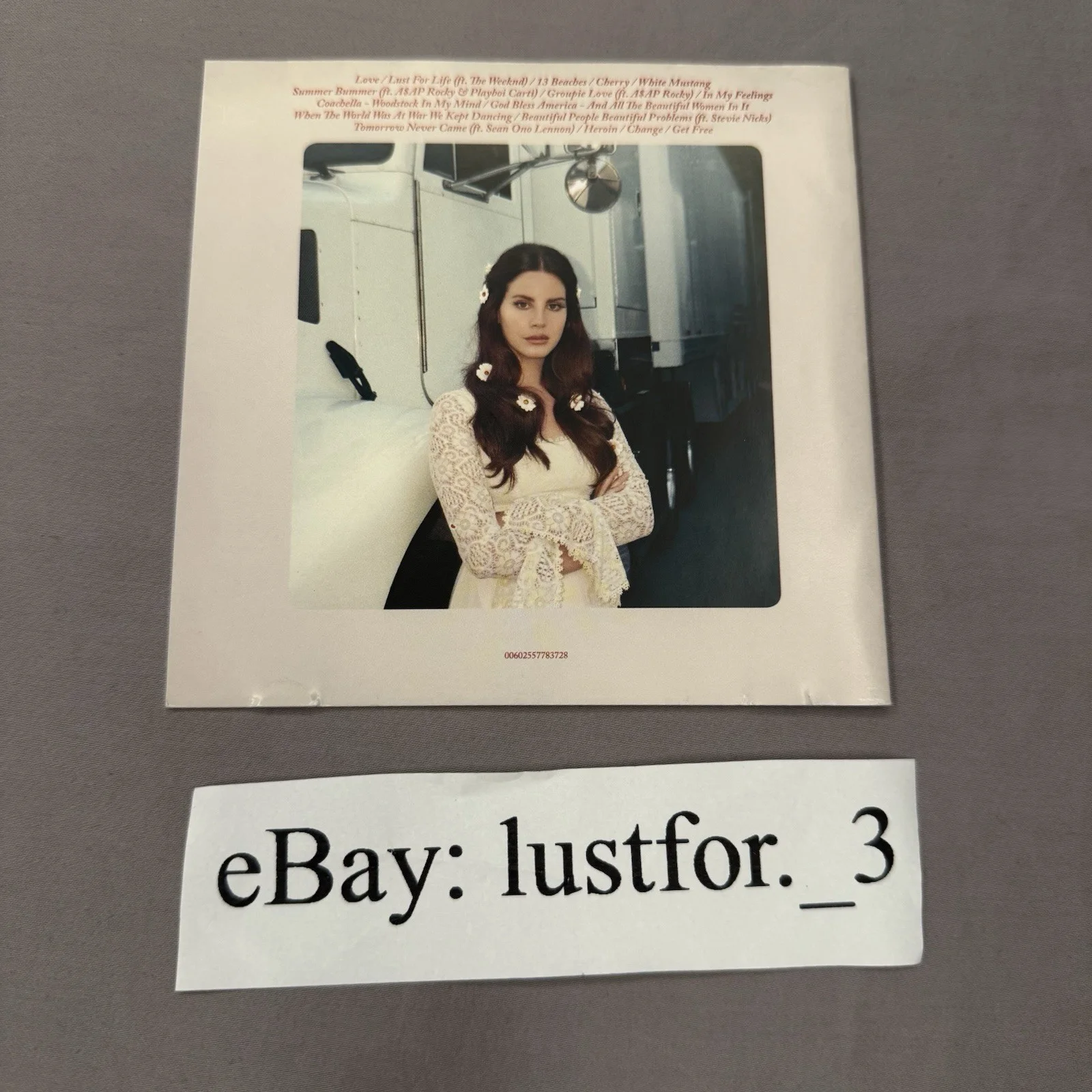 Lana Del Rey Lust For Life Signed Cd Autographed READ DESCRIPTION, image 4