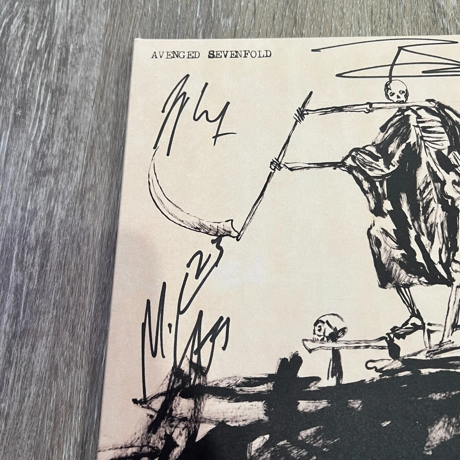 Avenged Sevenfold 'Life Is But A Dream' Signed Autographed Vinyl Album LP [JSA], image 3