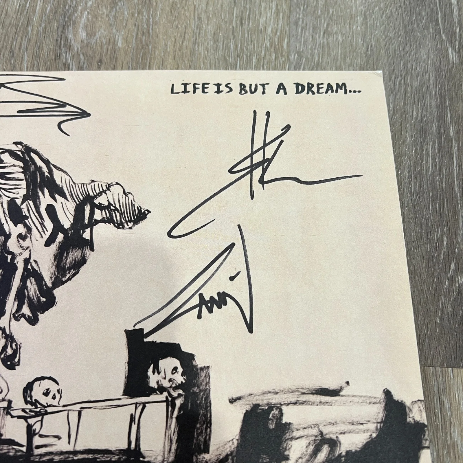 Avenged Sevenfold 'Life Is But A Dream' Signed Autographed Vinyl Album LP [JSA], image 4
