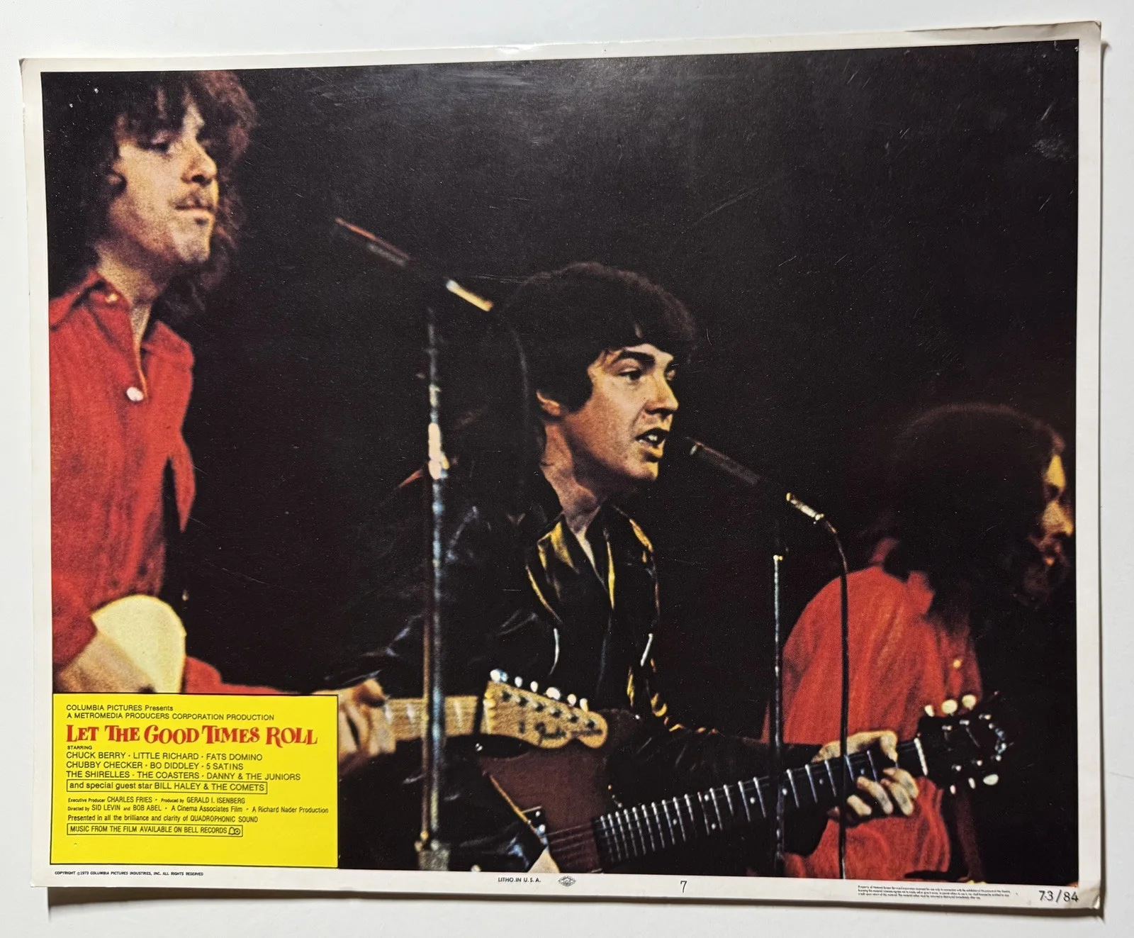 LET THE GOOD TIMES ROLL Original 1973 Cinema LOBBY CARDS Bo Diddley / Bill Haley, image 2