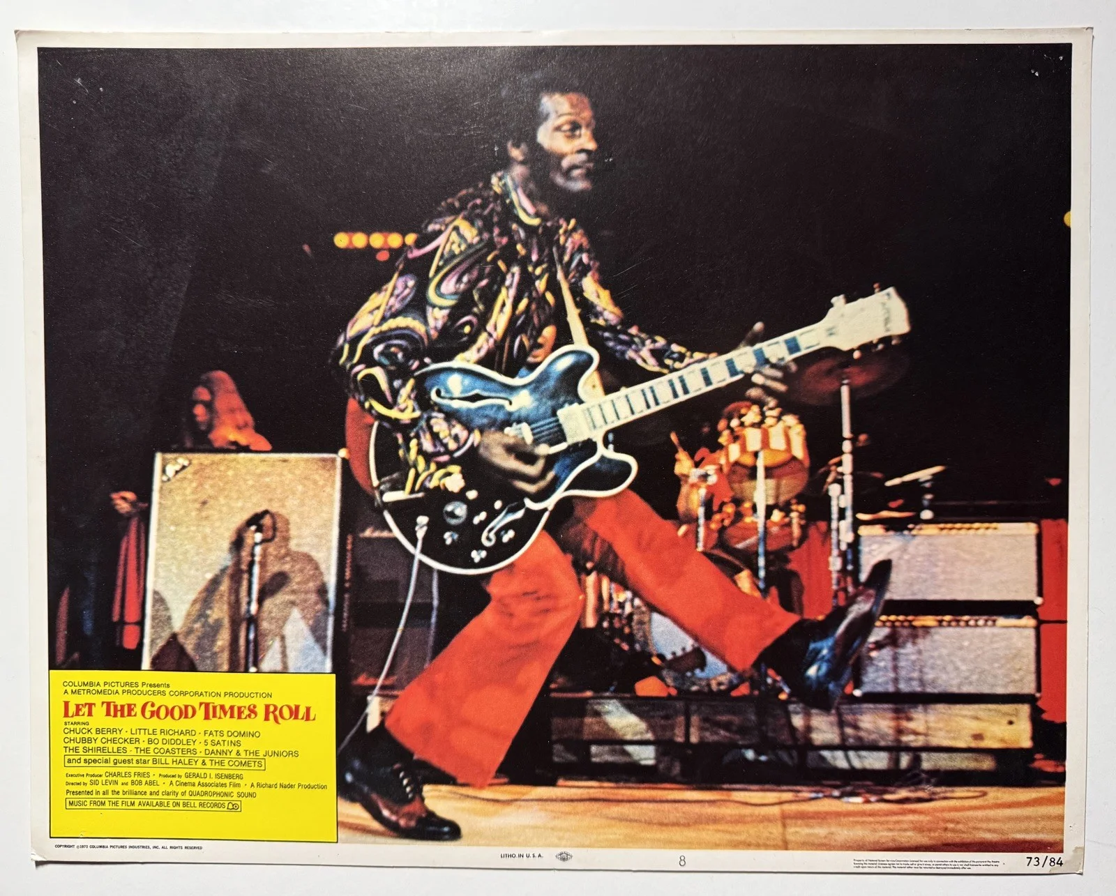LET THE GOOD TIMES ROLL Original 1973 Cinema LOBBY CARDS Bo Diddley / Bill Haley, image 3