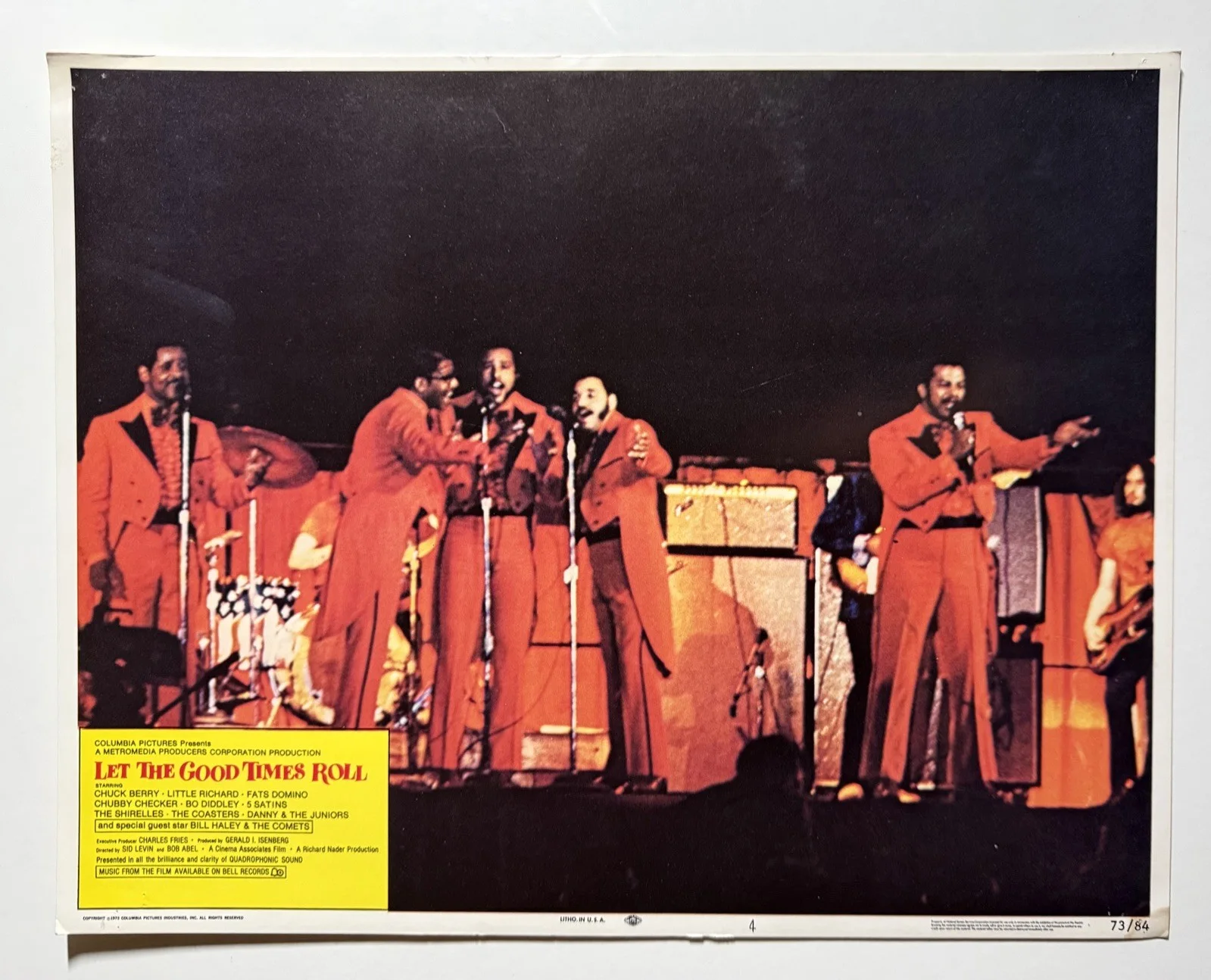 LET THE GOOD TIMES ROLL Original 1973 Cinema LOBBY CARDS Bo Diddley / Bill Haley, image 4