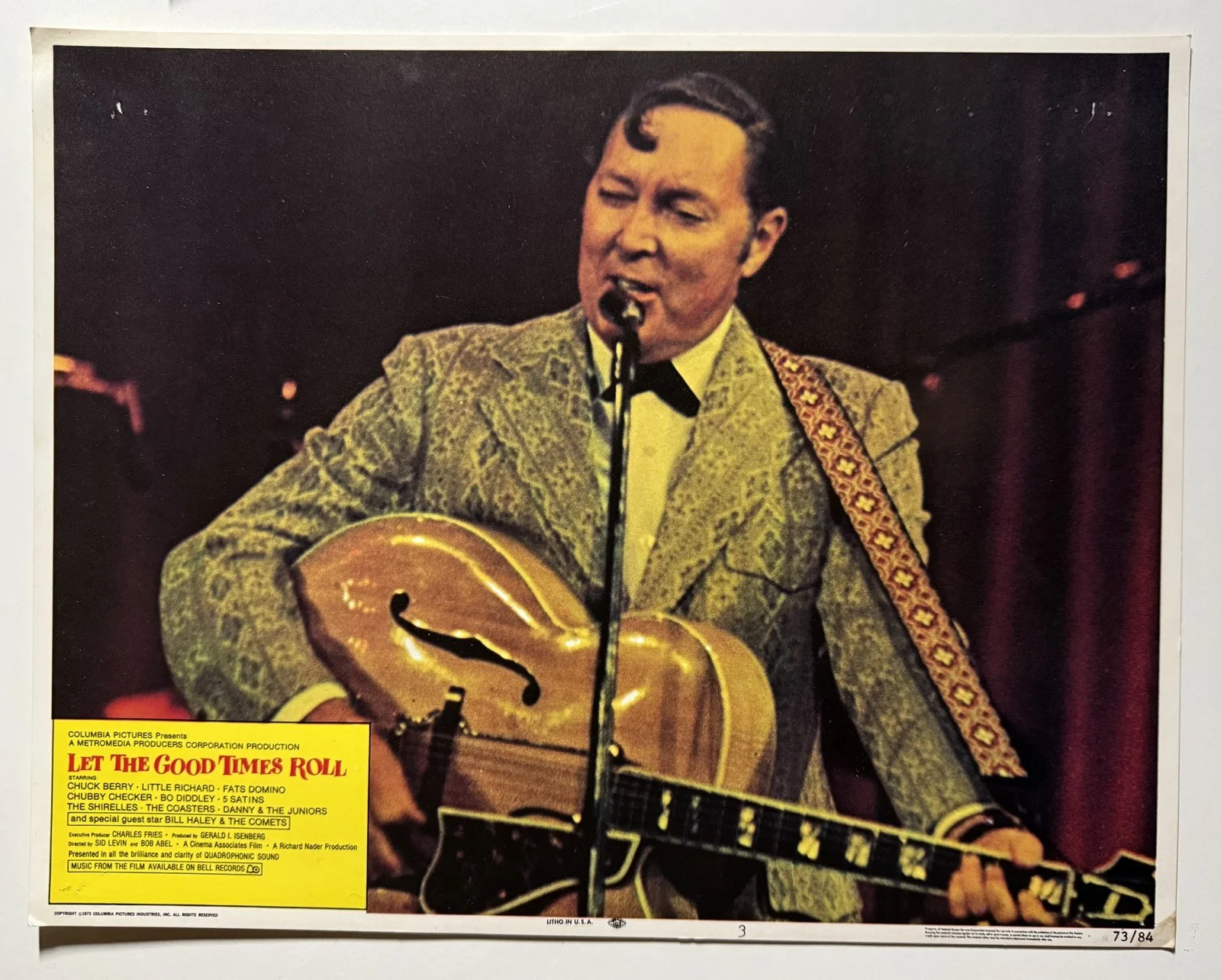 LET THE GOOD TIMES ROLL Original 1973 Cinema LOBBY CARDS Bo Diddley / Bill Haley, image 5