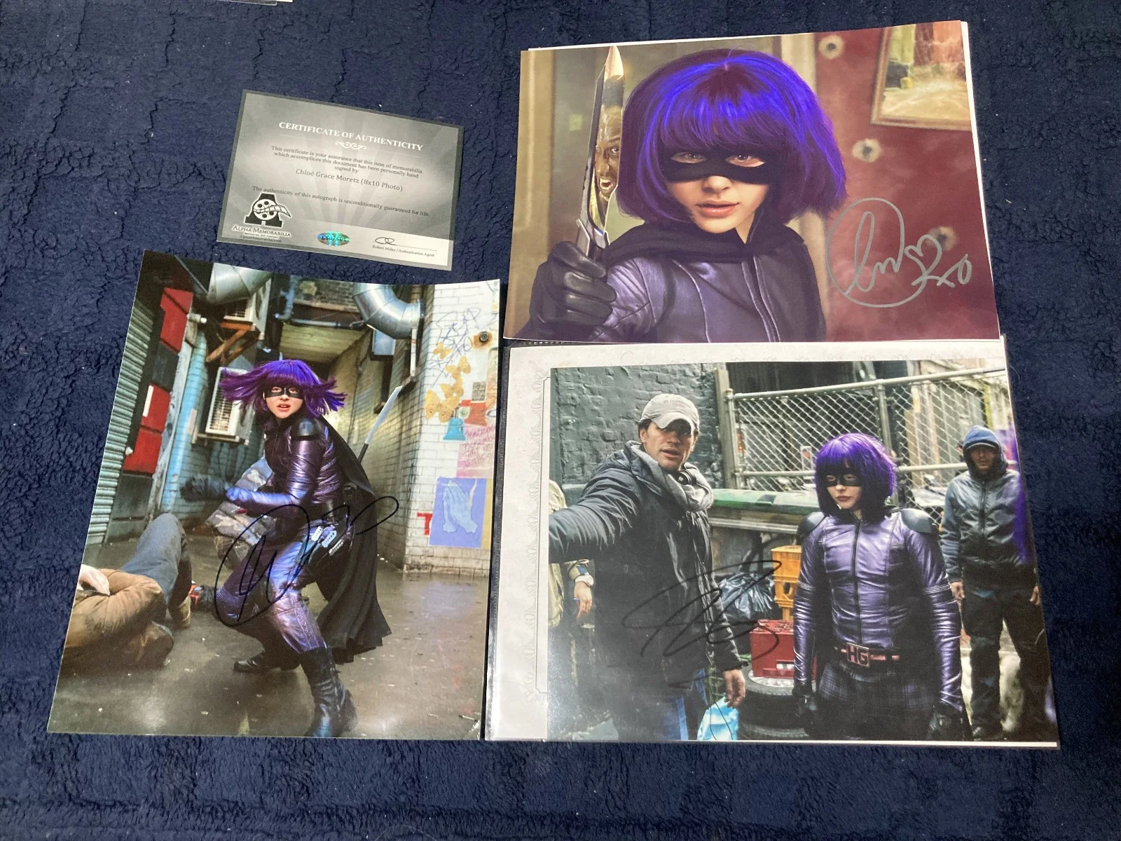 Chloe Grace Moretz Signed Lot 8x10 Photos Kickass, image 3