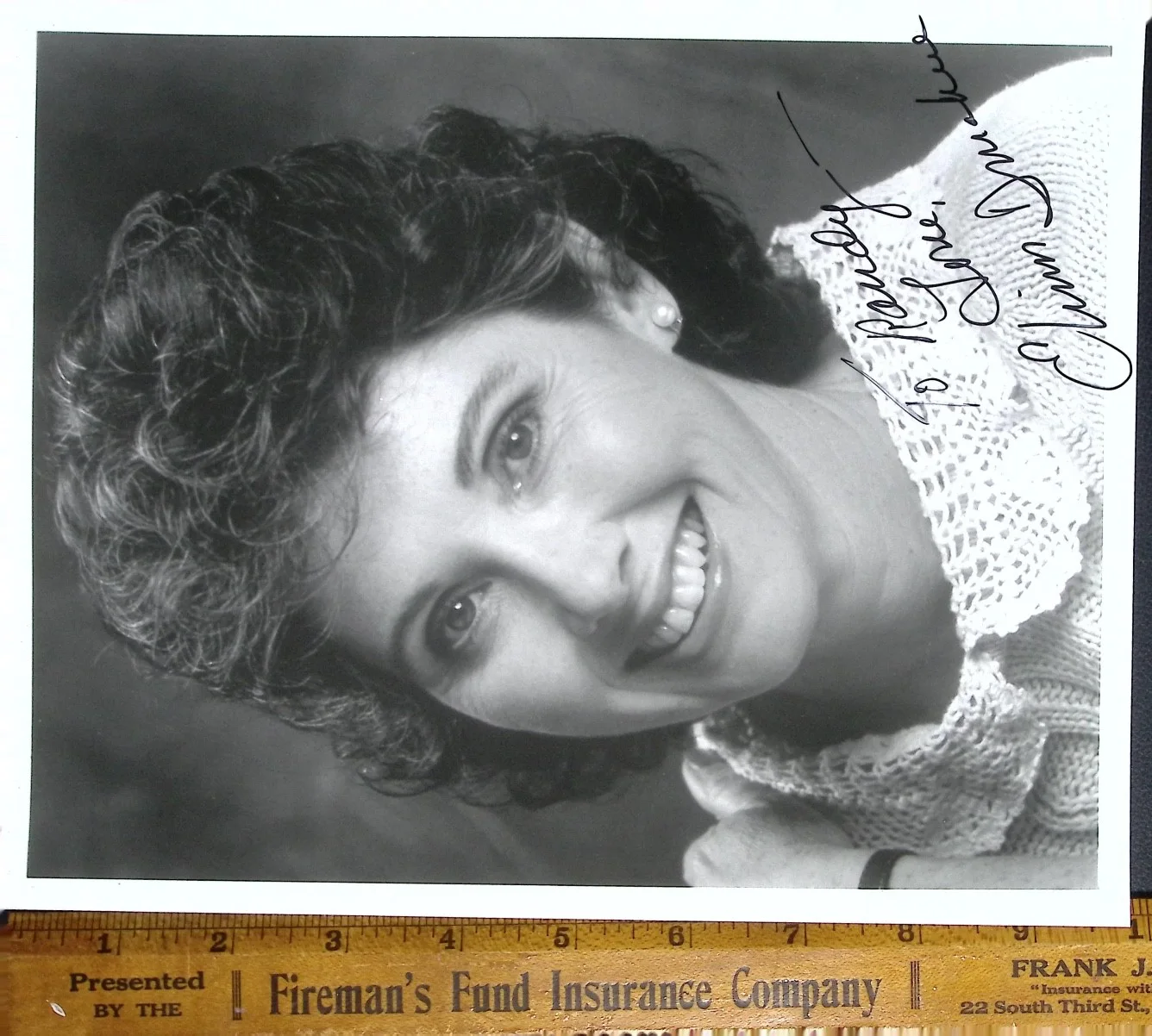 Vintage Elinor Donahue Signed Photo Actress Autograph Vintage Portrait 1990, изображение 3