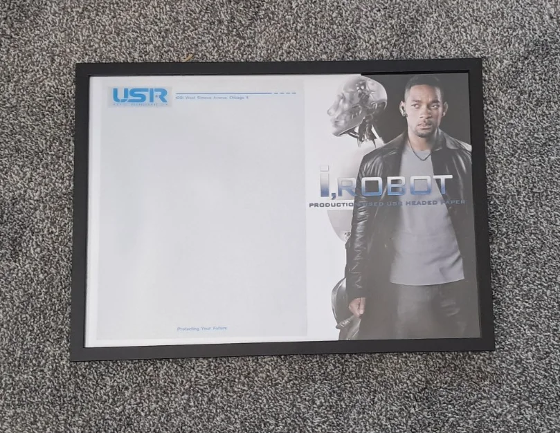 I, Robot (2004) - Production Used USR Headed Paper - A3 Display, image 5