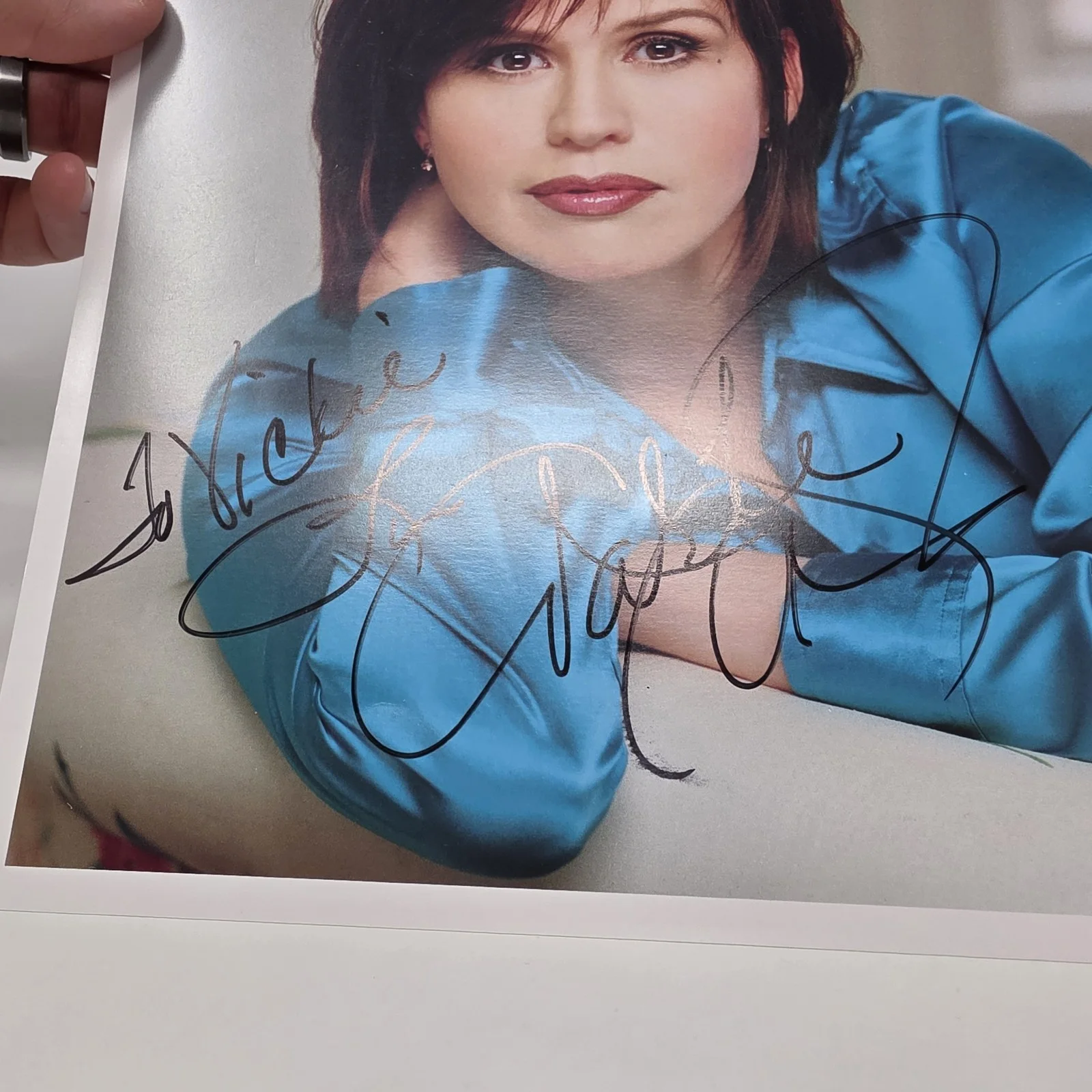 Marie Osmond Autographed Auto Signed 8 x 10 Color 2012 Photo Headshot Picture, изображение 3