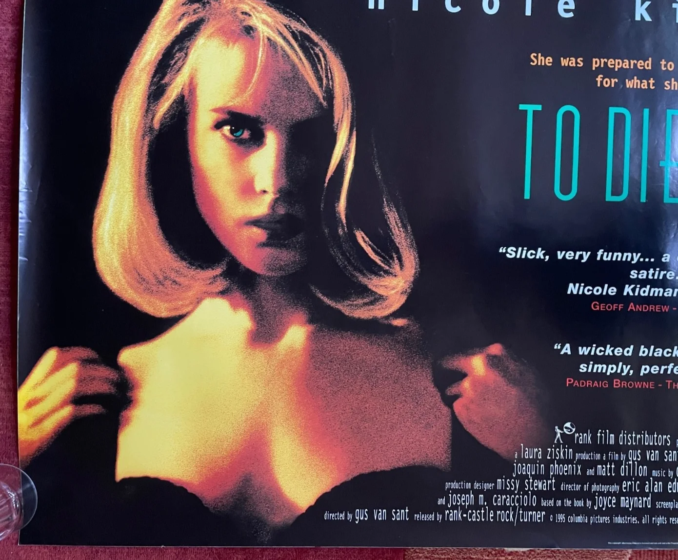 TO DIE FOR (1995) Original UK Quad Movie Poster Nicole Kidman, изображение 4