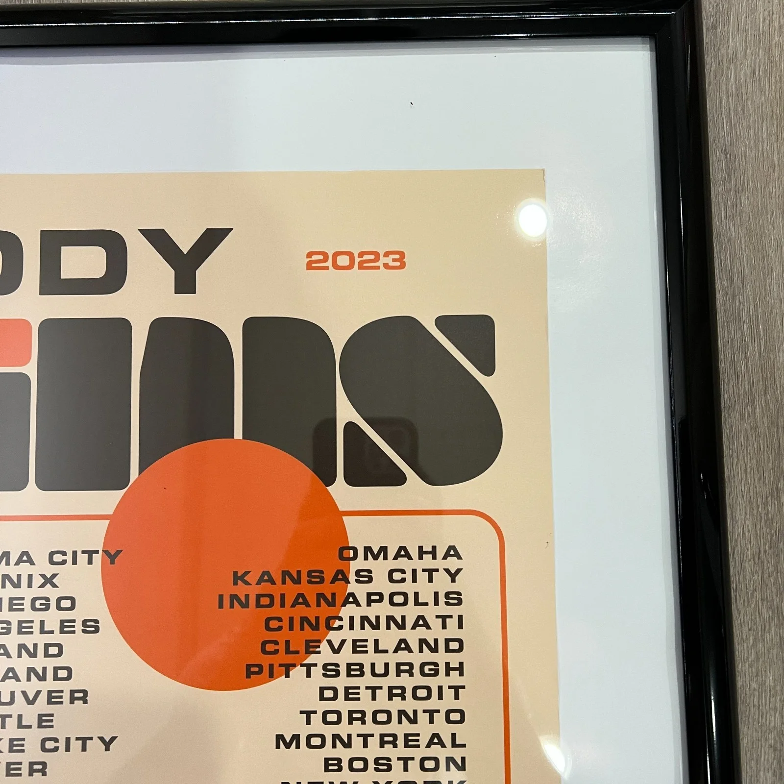 Teddy Swims 'Tour 2023' Autographed Signed Music Poster [JSA], image 4