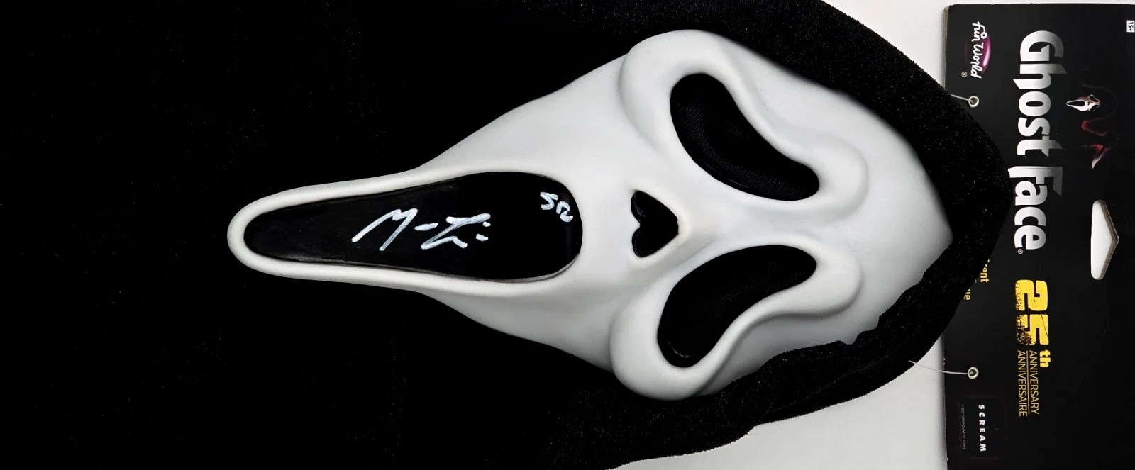 Matthew Lillard — Matthew Lillard Signed Mask Scream Ghostface 25th Stu Horror Beckett COA 603, image 2