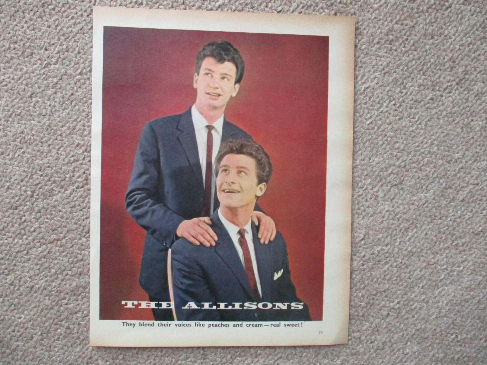 Helen Shapiro / The Allisons . Original colour picture from the 1960s. 10 x 8 "., изображение 2