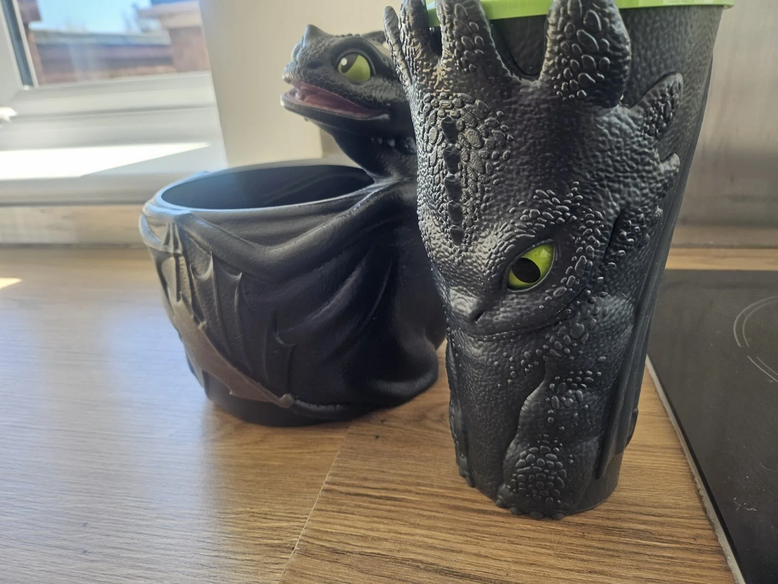 How To Train Your Dragon 2025 Toothless Popcorn Bucket And Cup - UK Rare, image 2