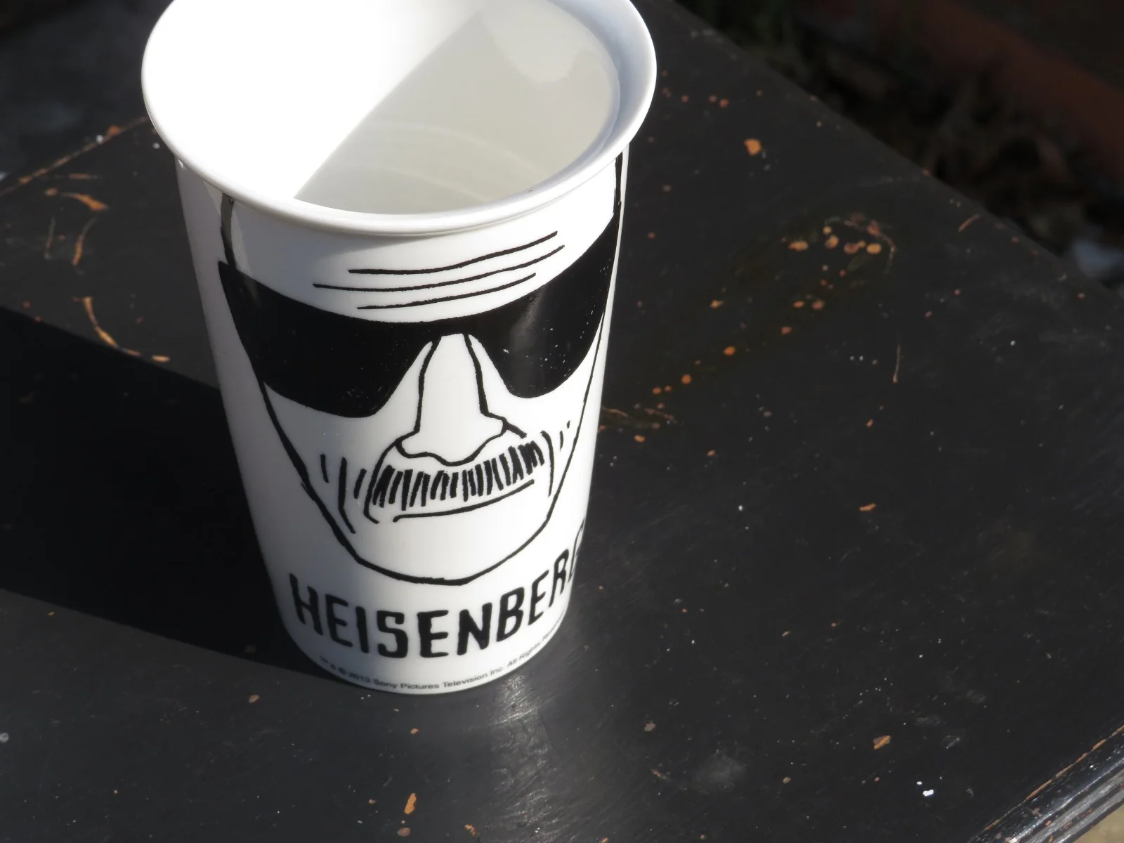 Official Heisenberg Tumbler – Breaking Bad Merchandise – White Ceramic 16oz Cup, image 2