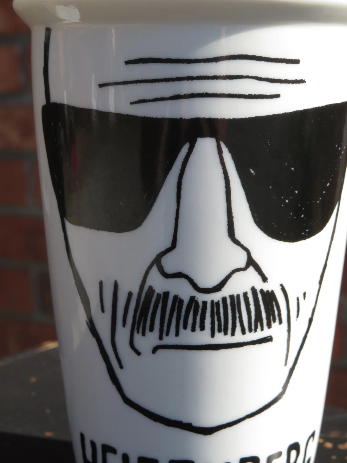 Official Heisenberg Tumbler – Breaking Bad Merchandise – White Ceramic 16oz Cup, image 4