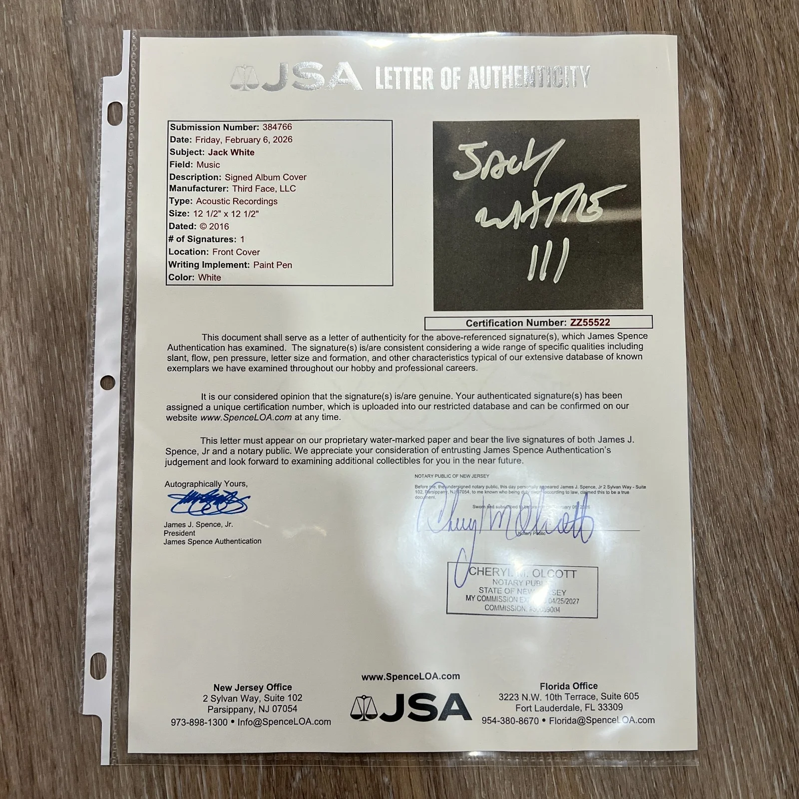 Jack White 'Acoustic Recordings' Signed Autographed 1998-2016 Vinyl Album [JSA], image 2
