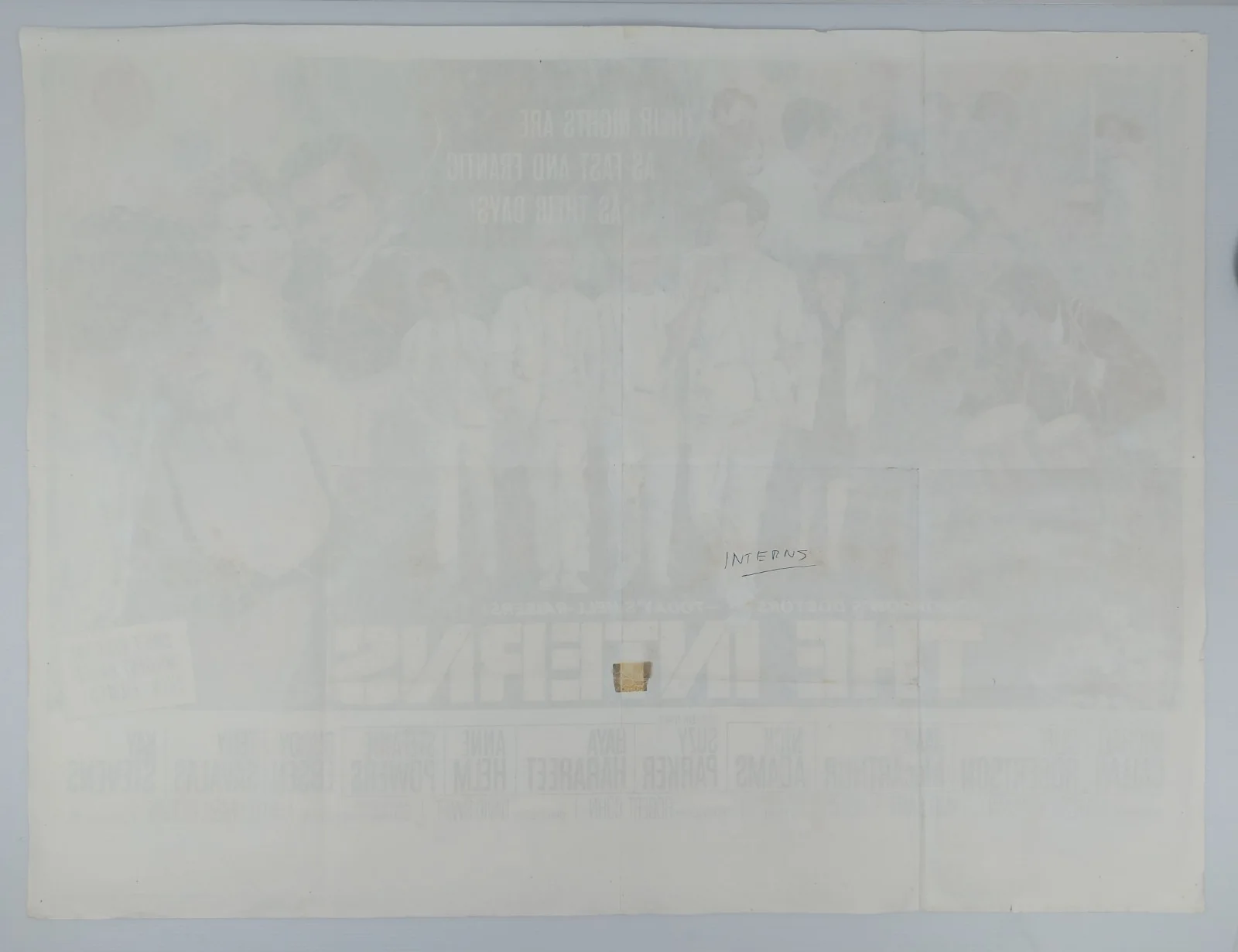 THE INTERNS ORIGINAL UK QUAD POSTER 1964, image 3