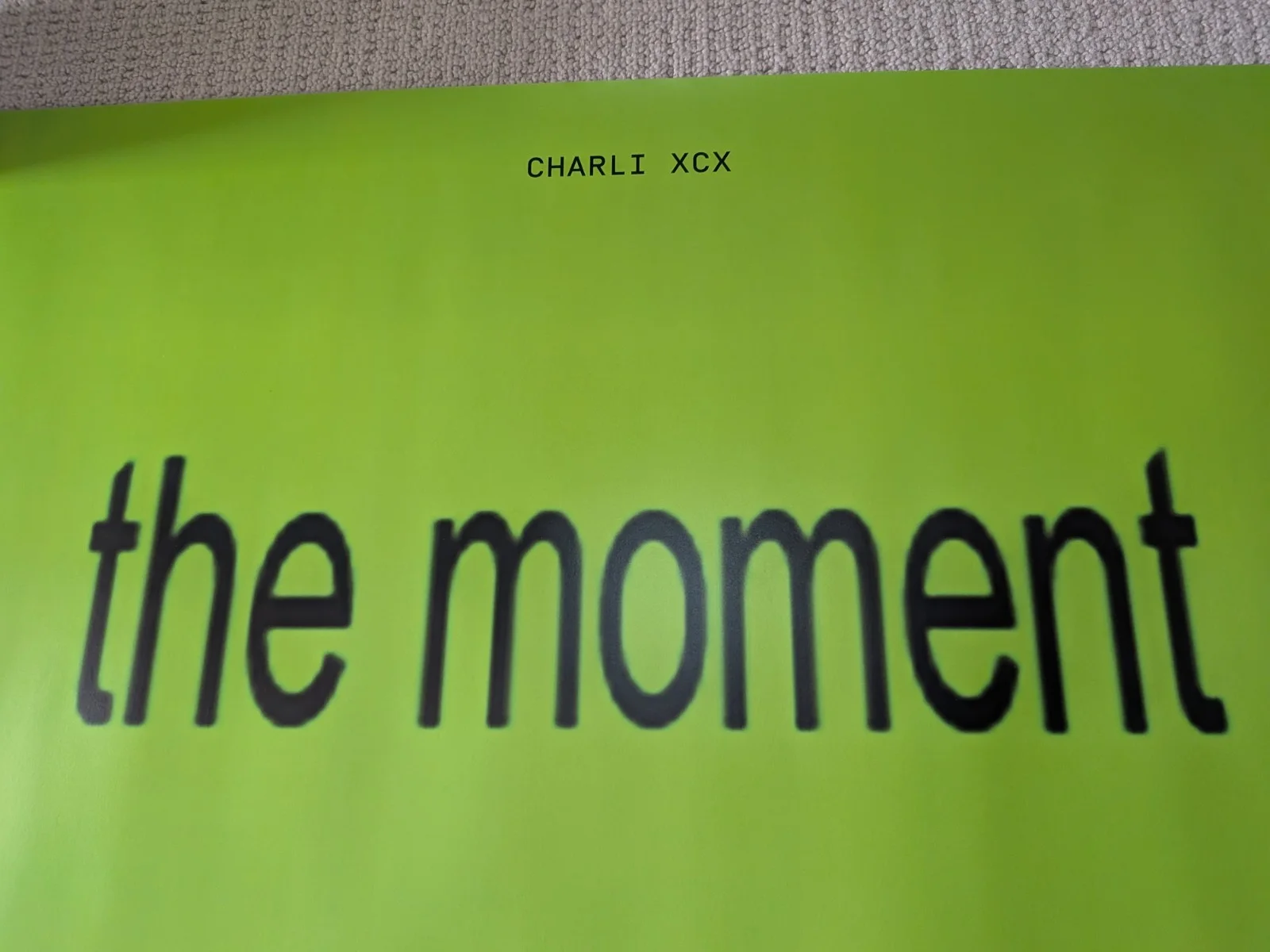 The Moment ORIGINAL UK QUAD CINEMA POSTER | Charli XCX Aidan Zamiri, изображение 2